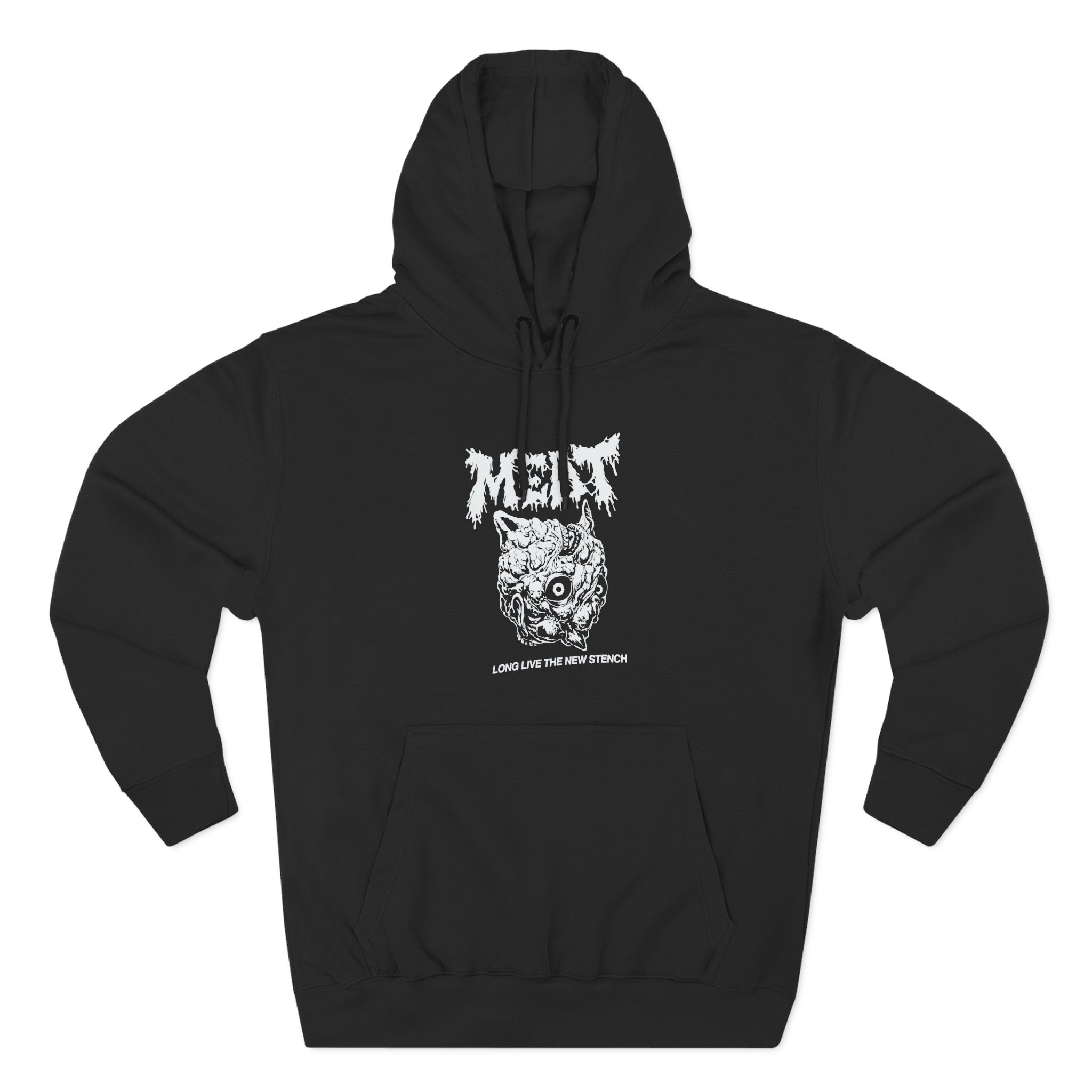 Meatcanyon Long Live the New Stench Three-Panel Fleece Hoodie