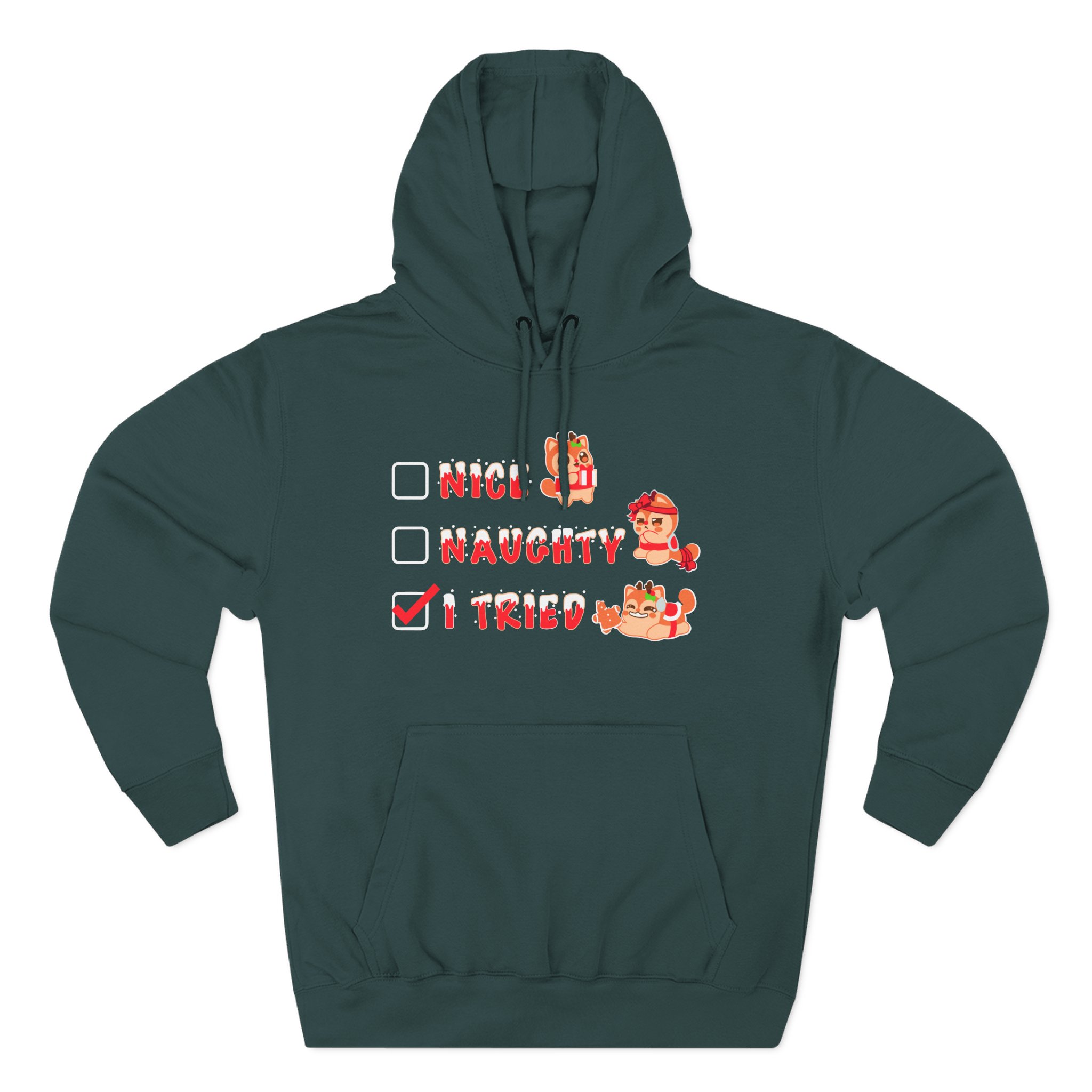 Aphmau Naughty Nice Holiday Three-Panel Fleece Hoodie