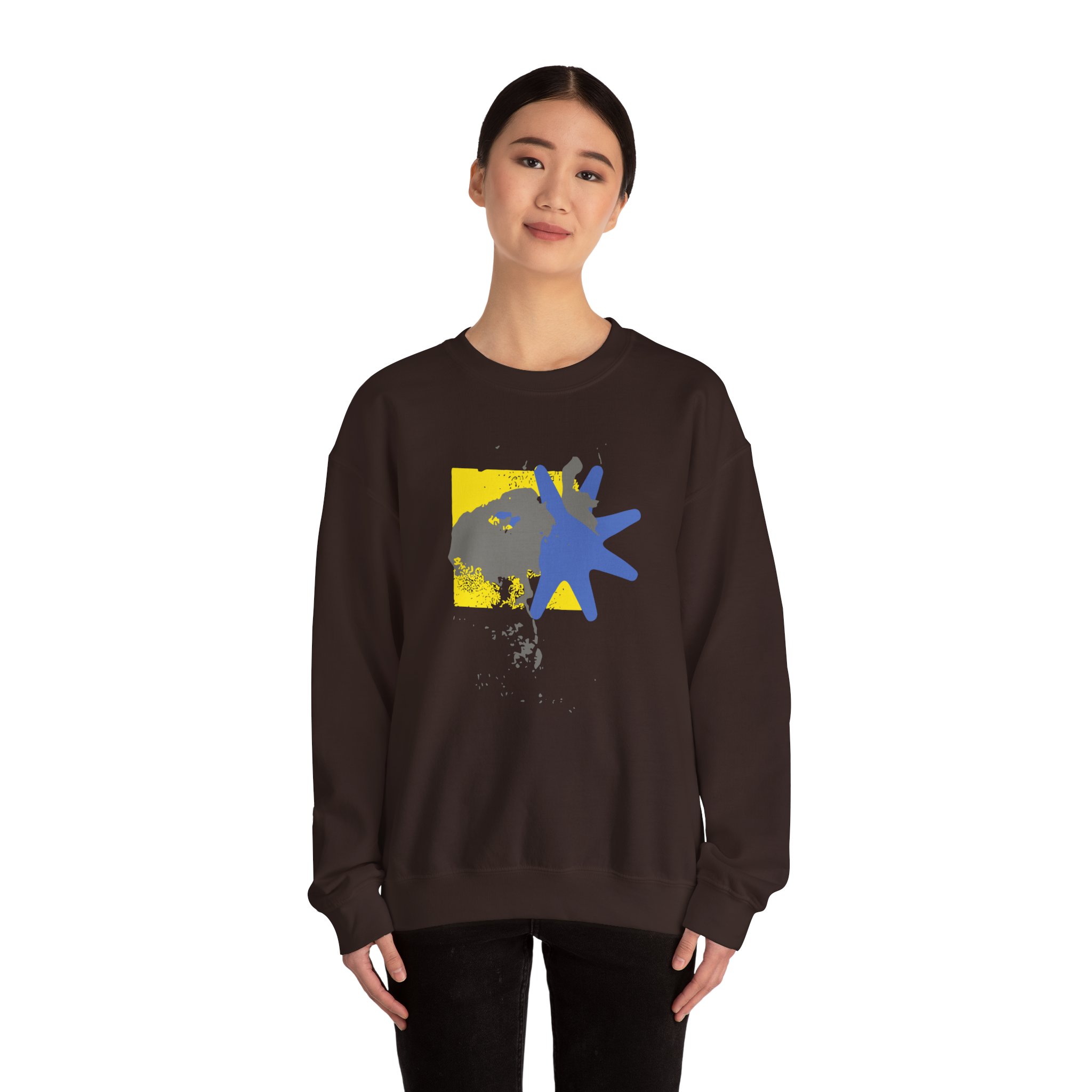 Foxing Shapes Unisex Heavy Blendâ„¢ Crewneck Sweatshirt