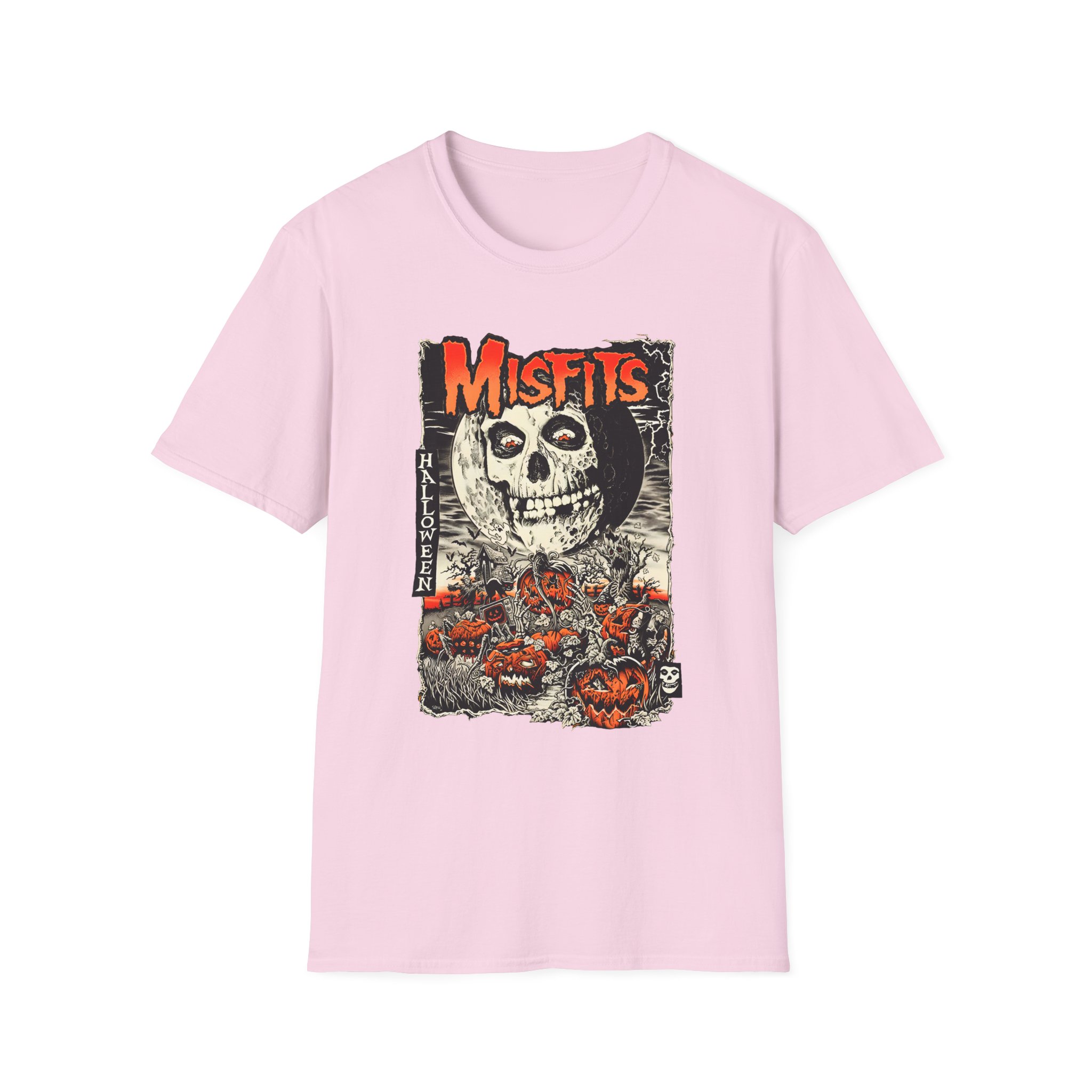 Misfits Fiendish Halloween by Mike Sutfin Unisex Softstyle T-Shirt