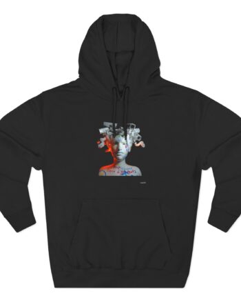 Meduza Three-Panel Fleece Hoodie