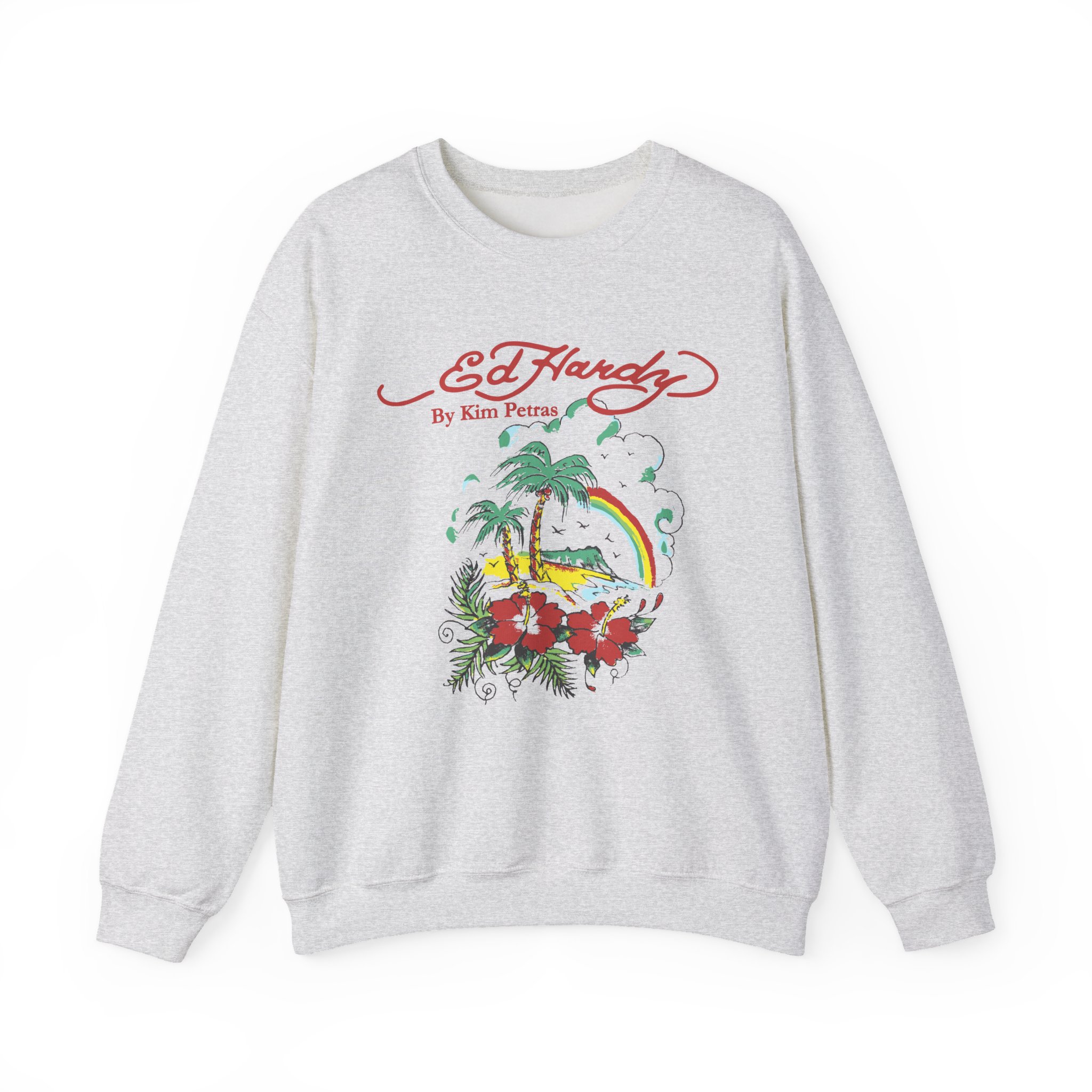 Kim Petras Tropical Scene Lettuce Unisex Heavy Blendâ„¢ Crewneck Sweatshirt
