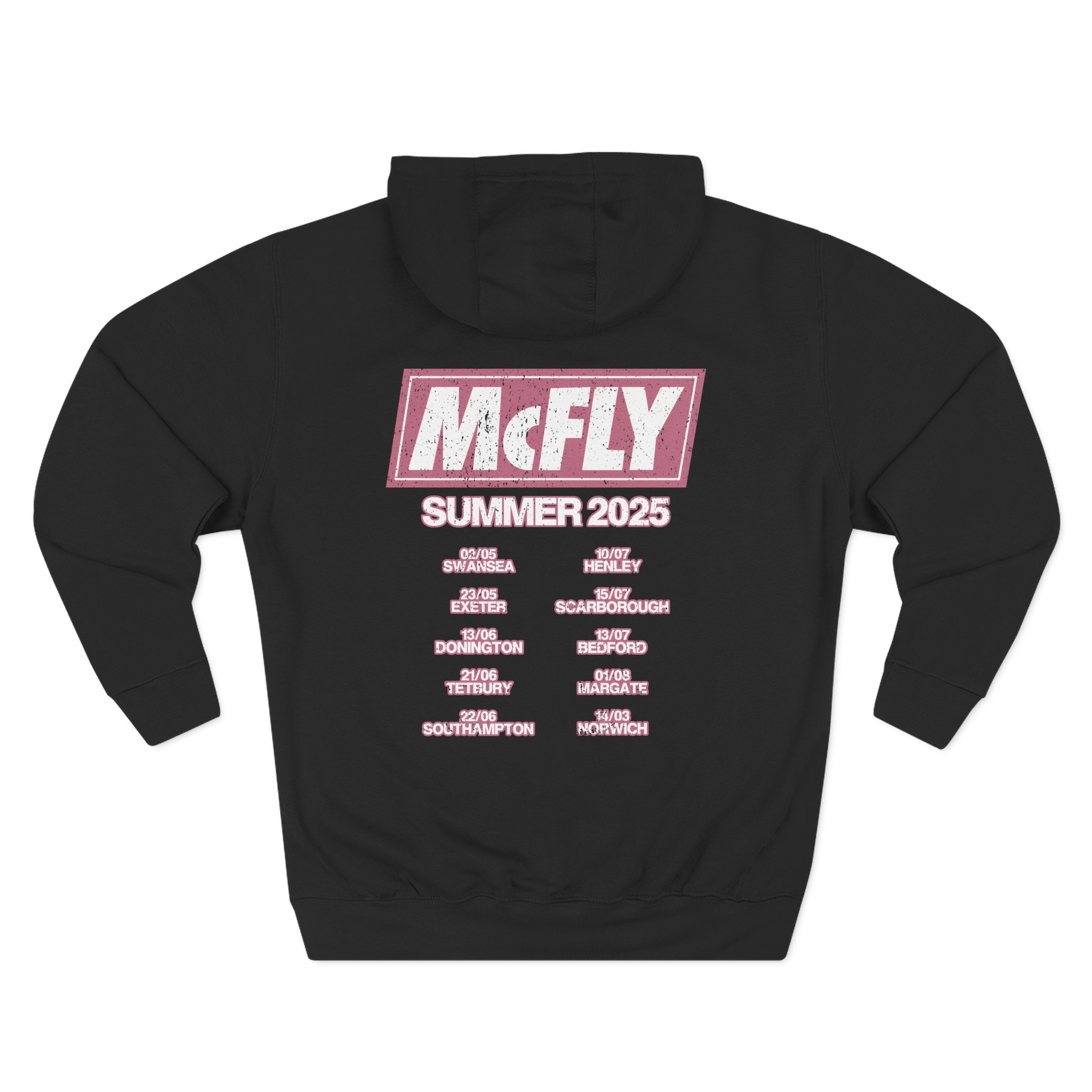 Mcfly Summer 2025 Tour Three-panel Fleece Hoodie