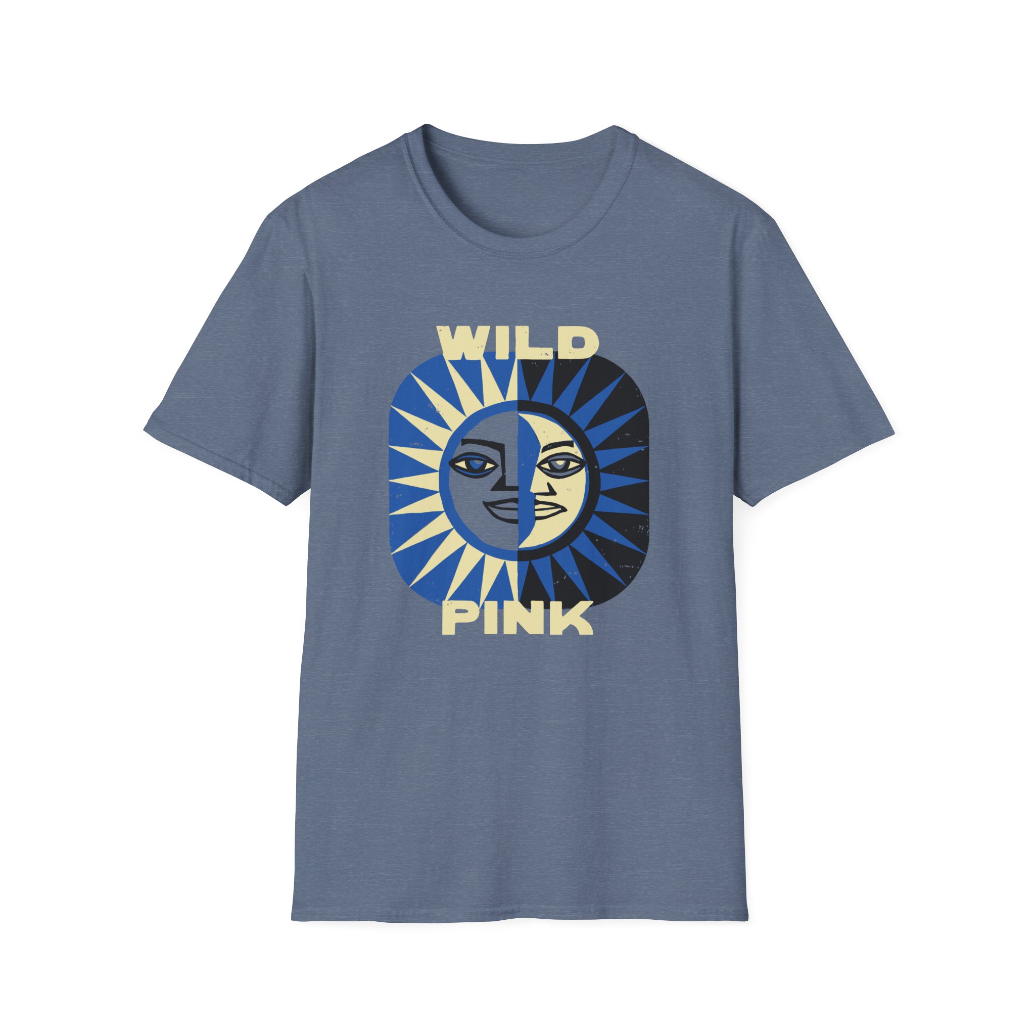 Wild Pink Sun Moon Unisex Softstyle T-Shirt