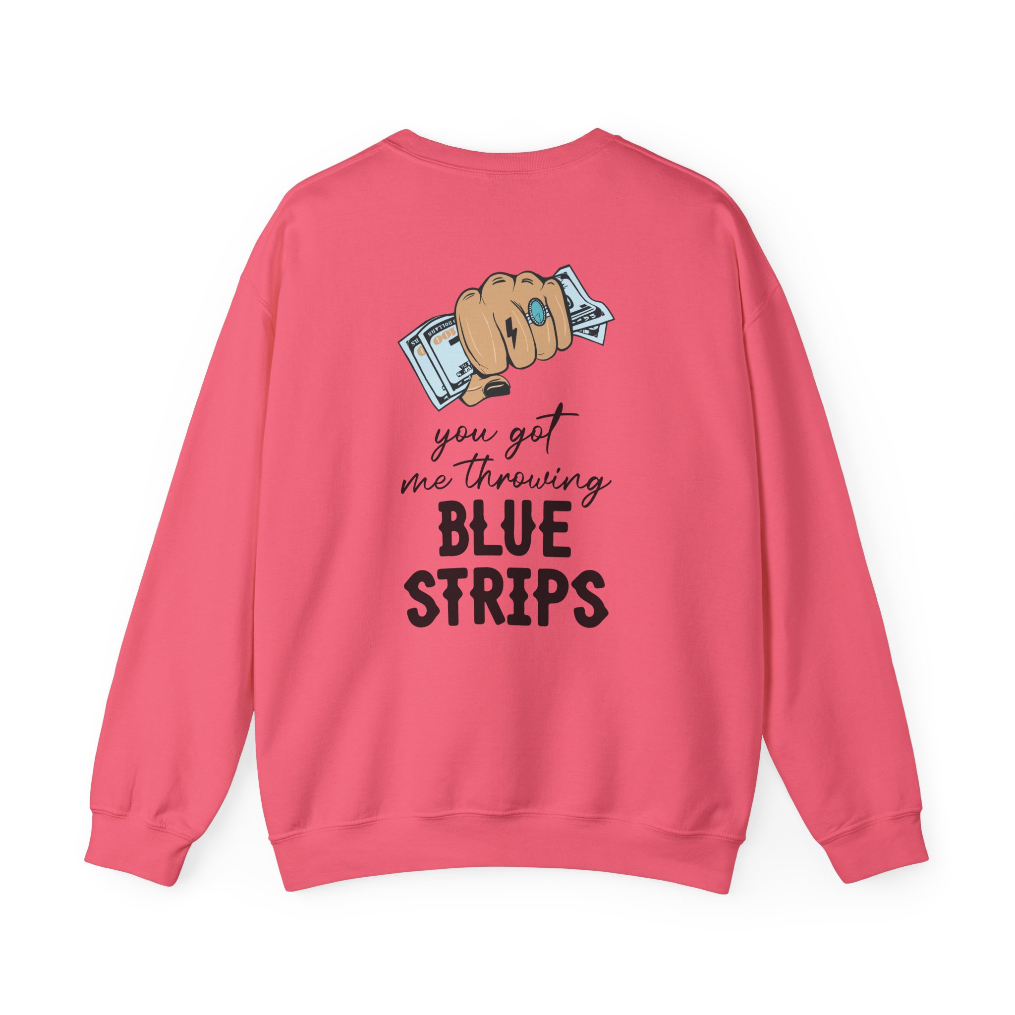 Jessie Murph Blue Strips Unisex Heavy Blendâ„¢ Crewneck Sweatshirt