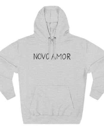 Novo Amor Text Three-Panel Fleece Hoodie