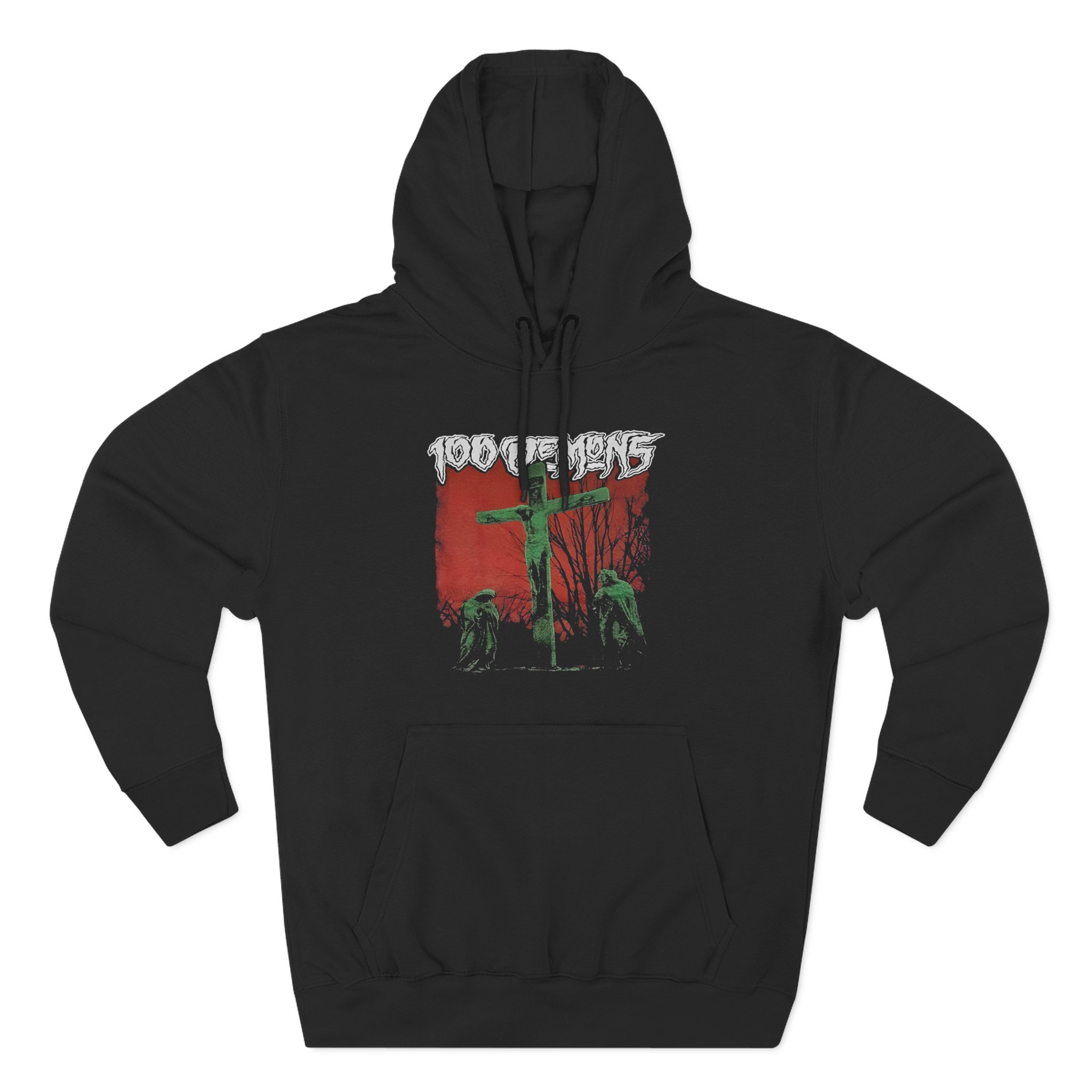 100 Demons Three-Panel Fleece Hoodie