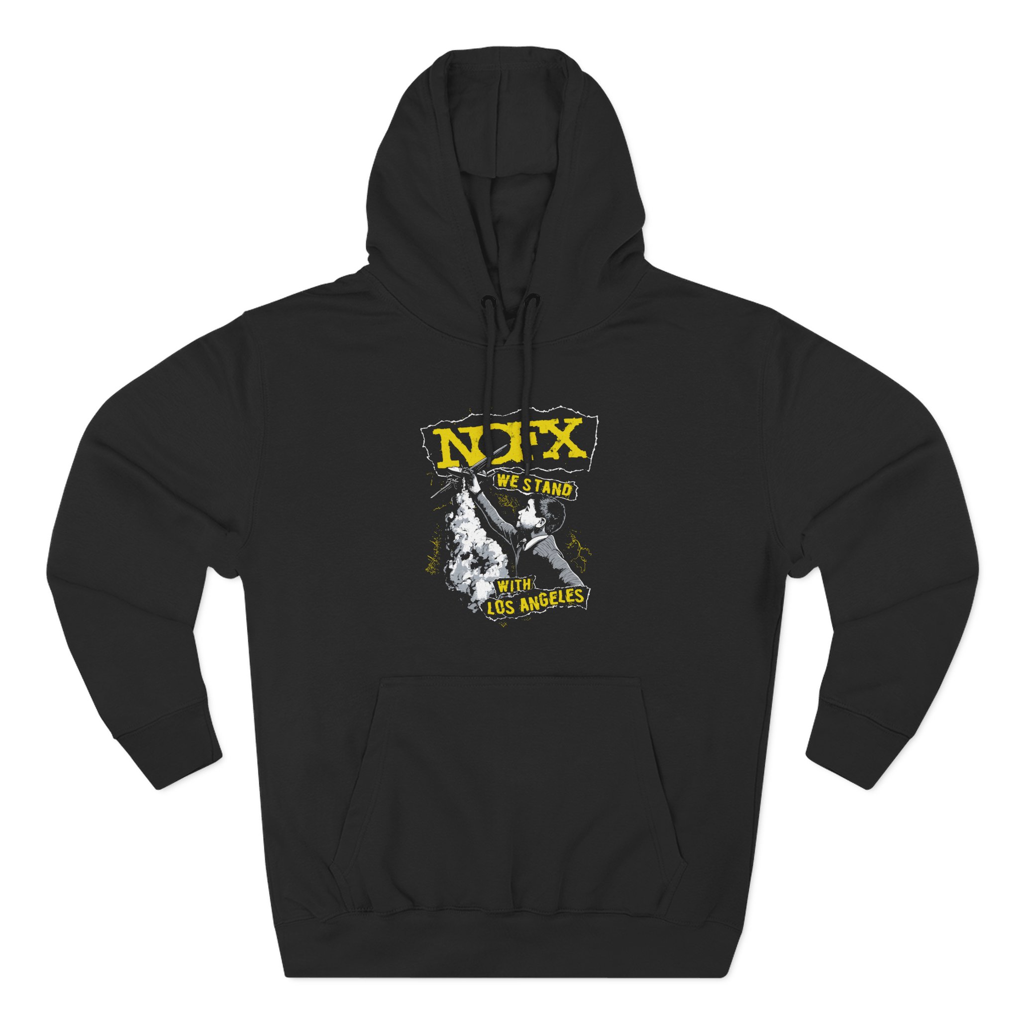 Nofx Fire Relief Three-Panel Fleece Hoodie