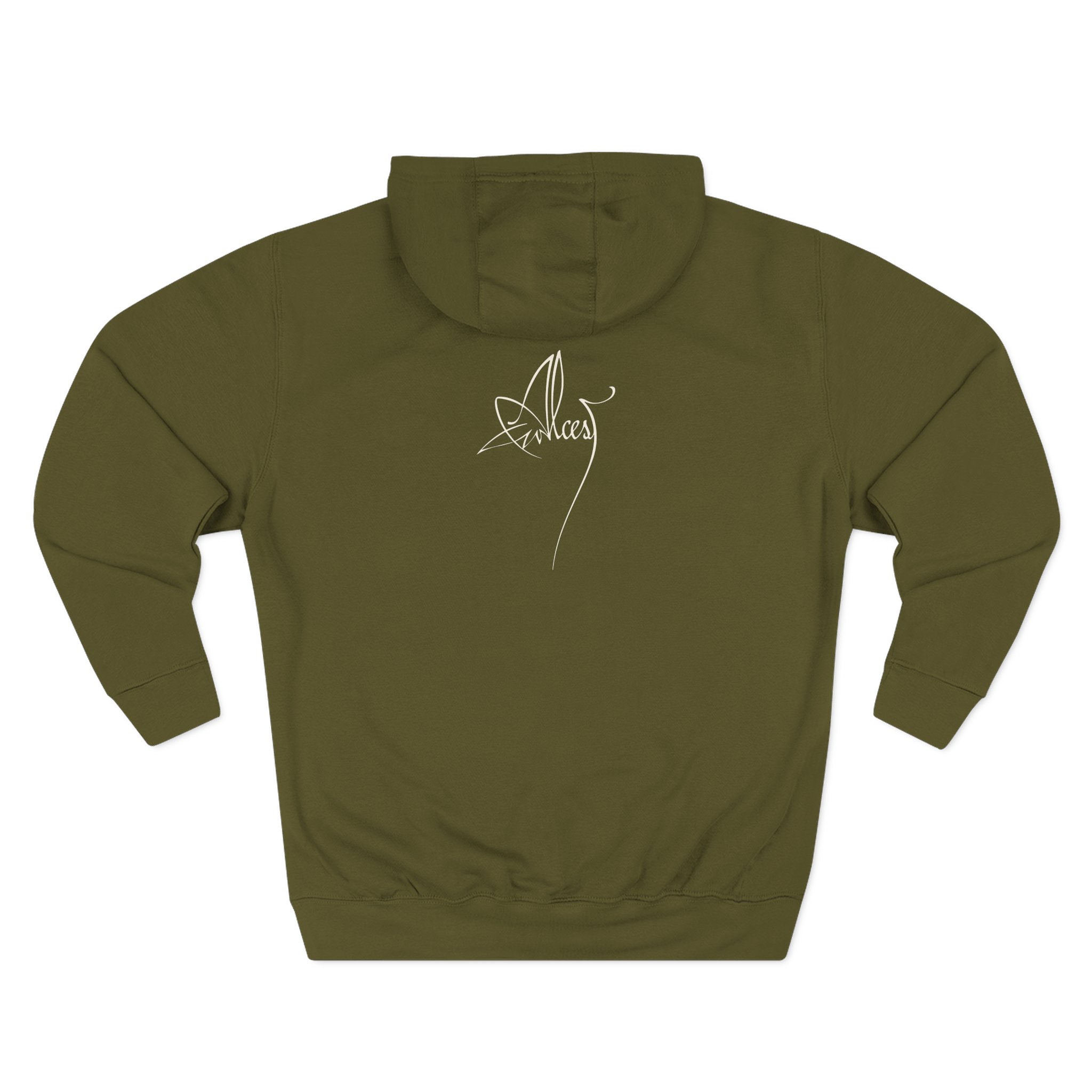 Alcest Spiritual Instinct Back Logo Three-Panel Fleece Hoodie