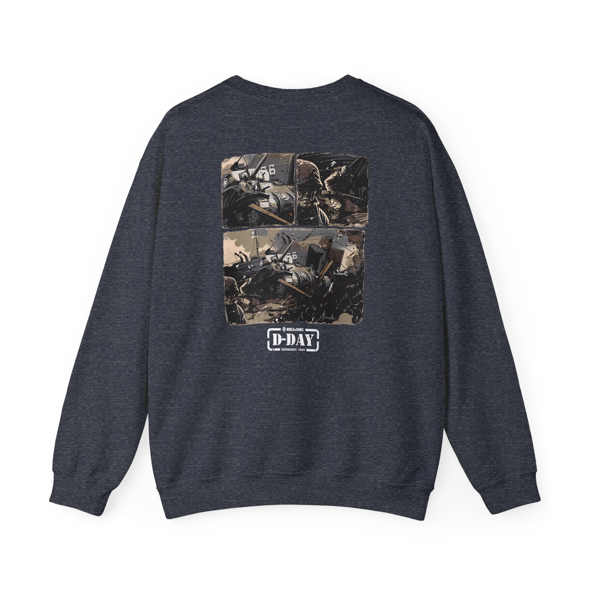World of Tank Wot D-day Fury Storm Unisex Heavy Blendâ„¢ Crewneck Sweatshirt