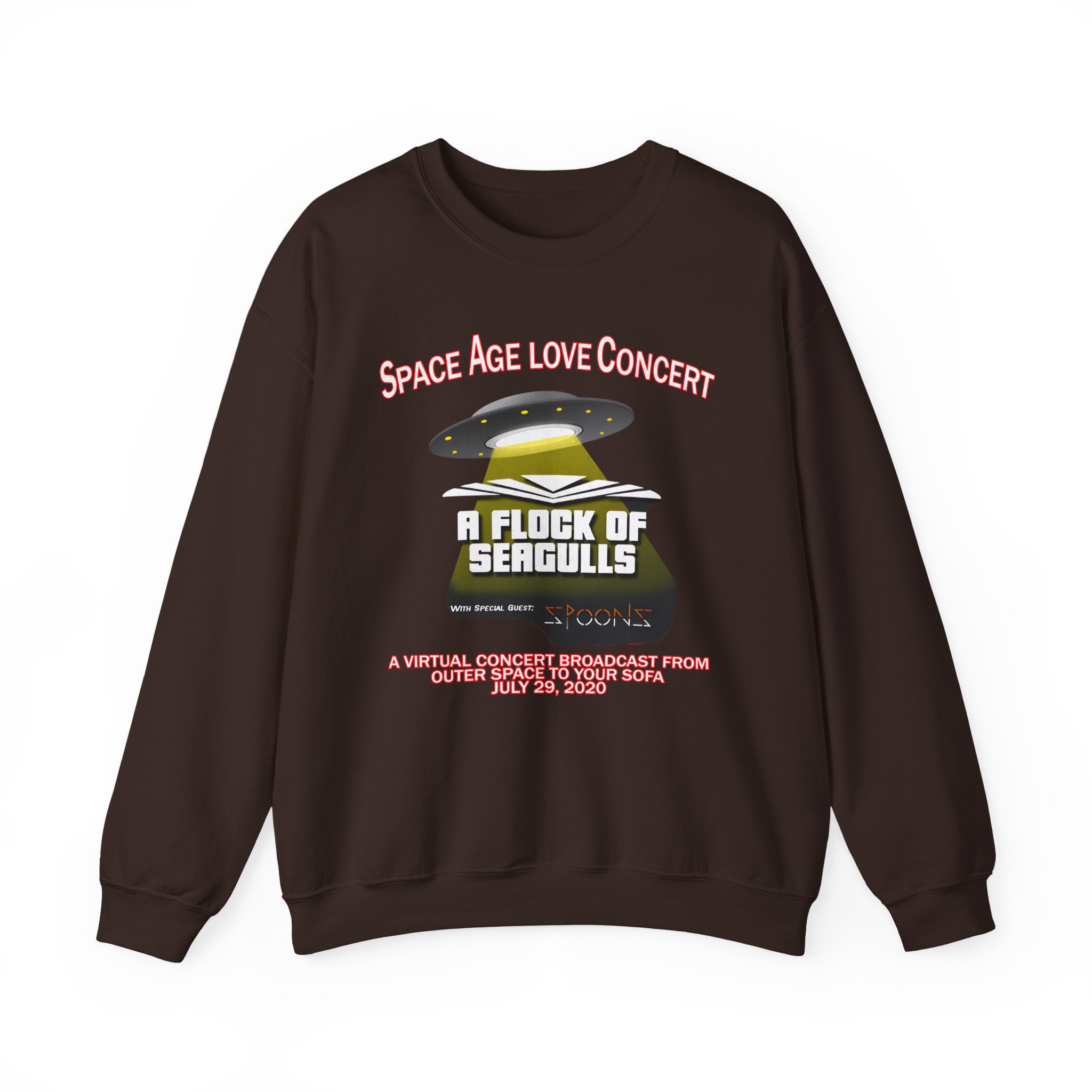 A Flock of Seagulls Space Age Love Concert Unisex Heavy Blendâ„¢ Crewneck Sweatshirt