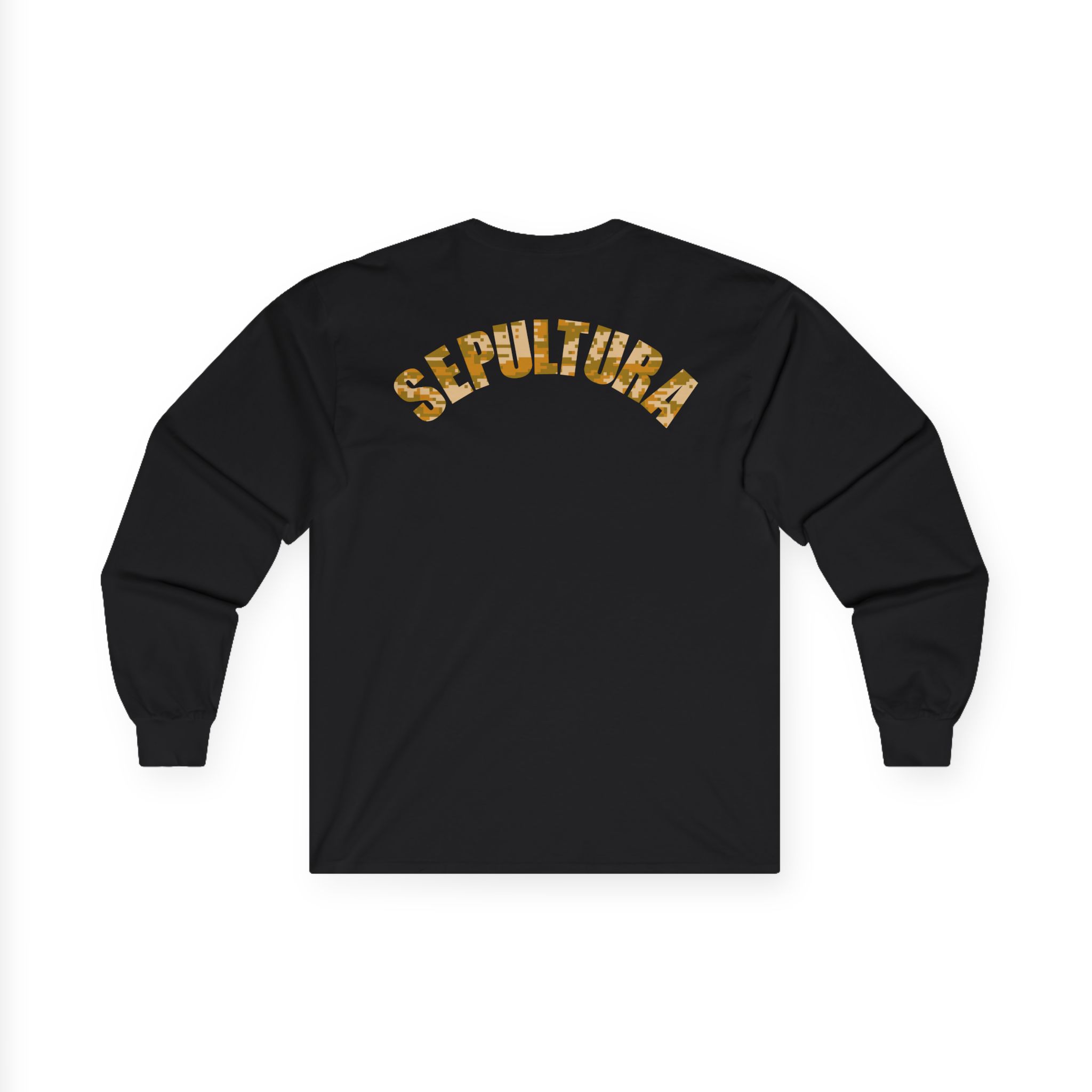Sepultura Desert Camo S Logo Unisex Ultra Cotton Long Sleeve Tee