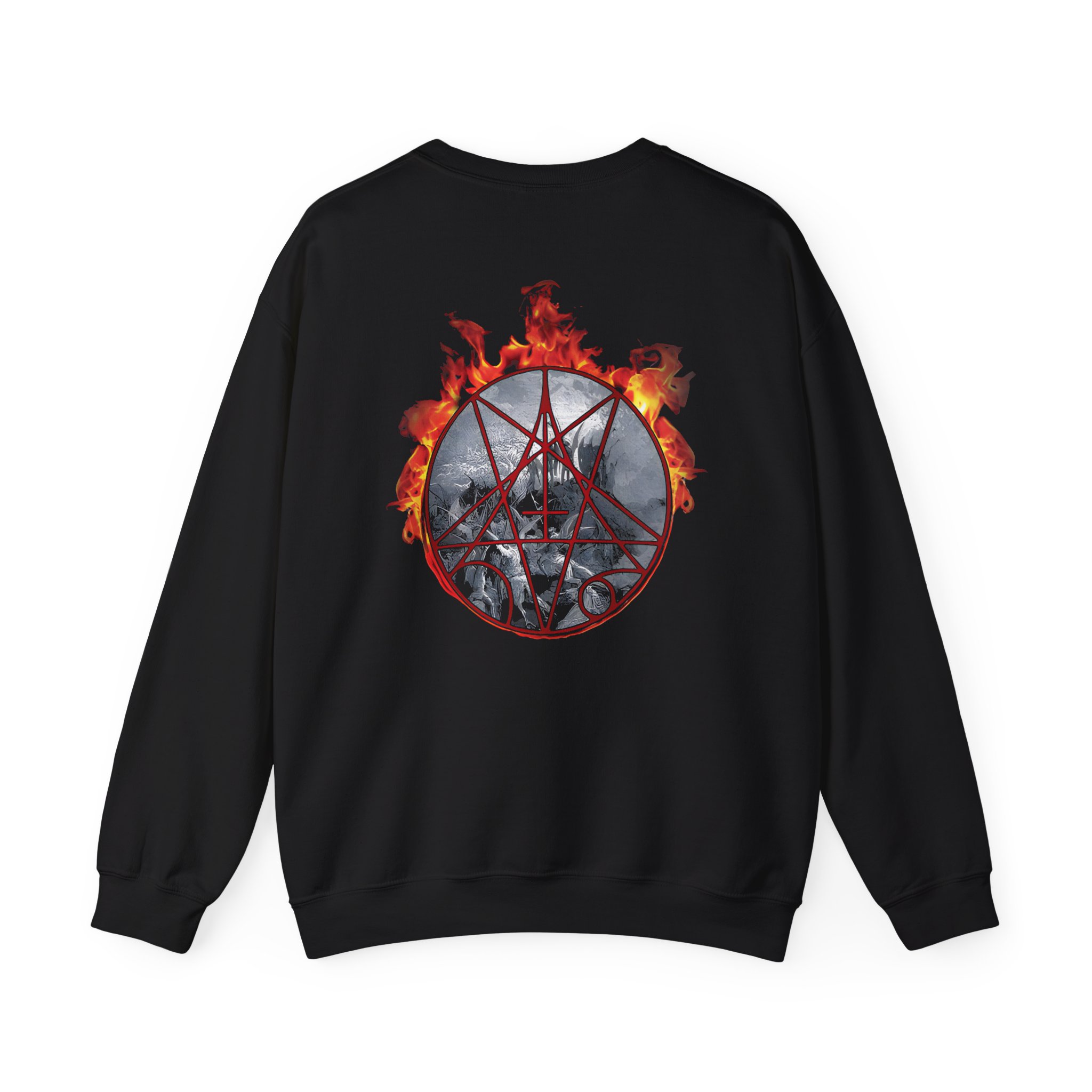 Morbid Angel Flaming Goat Unisex Heavy Blendâ„¢ Crewneck Sweatshirt