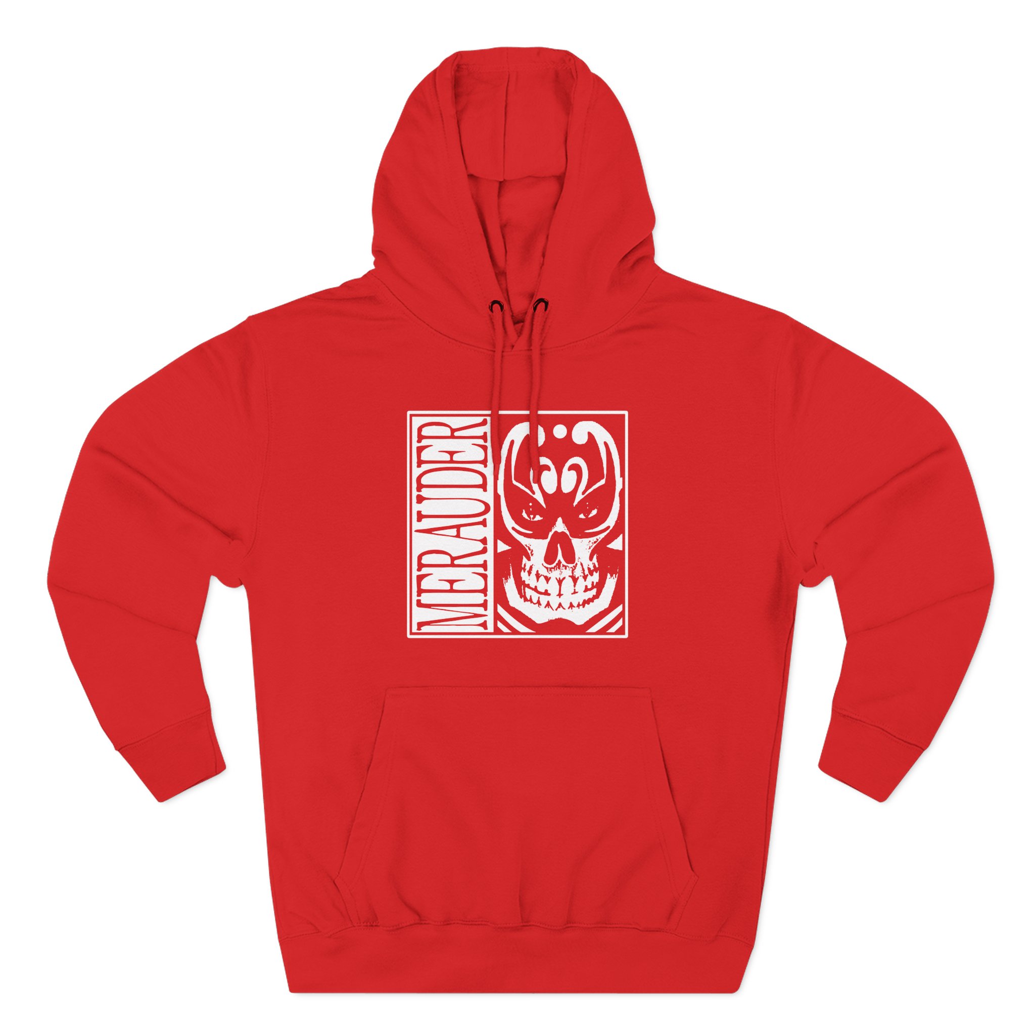 Merauder Skull Three-Panel Fleece Hoodie