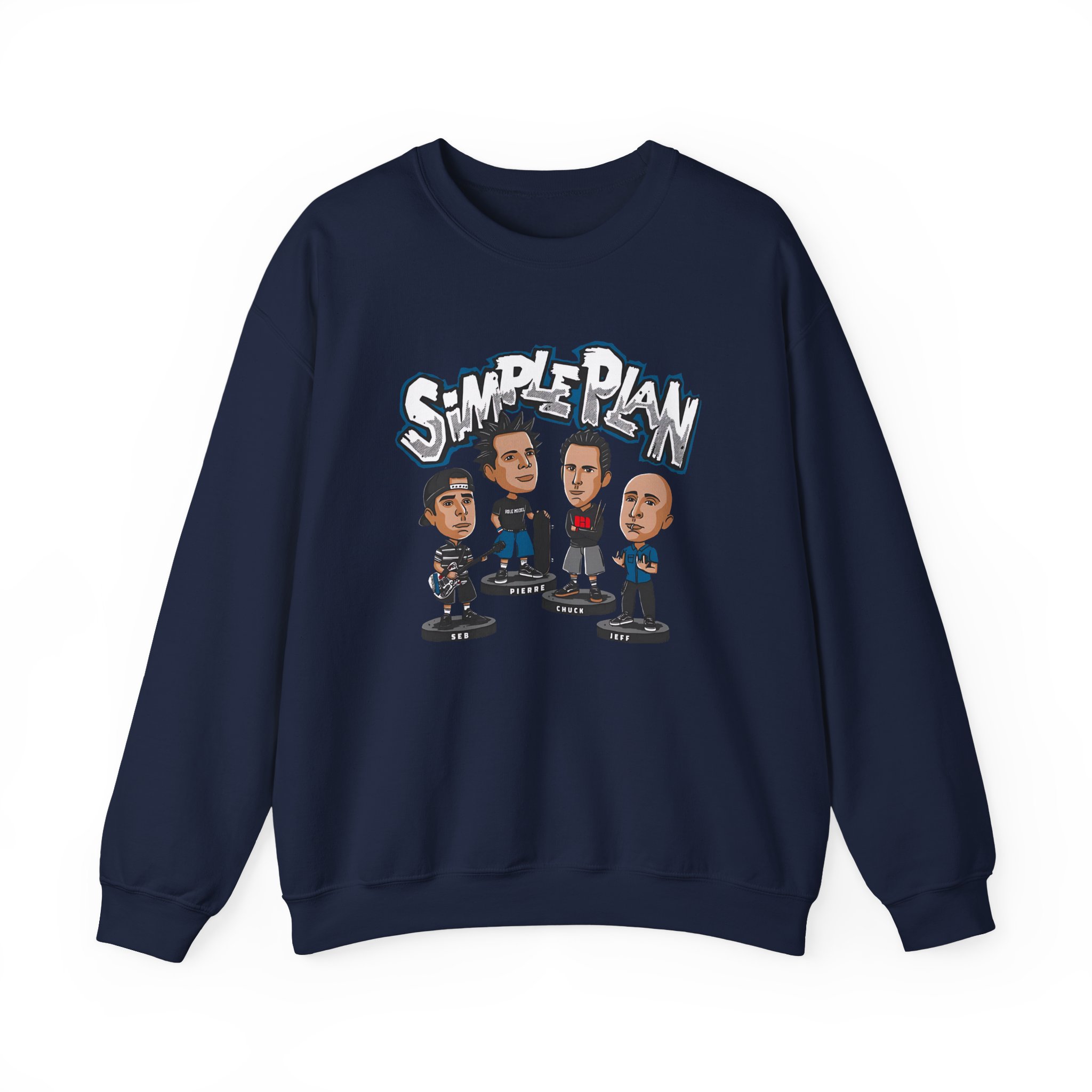 Simple Plan Bobblehead Unisex Heavy Blendâ„¢ Crewneck Sweatshirt