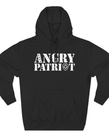 Valuetainment Angry Patriot Three-Panel Fleece Hoodie