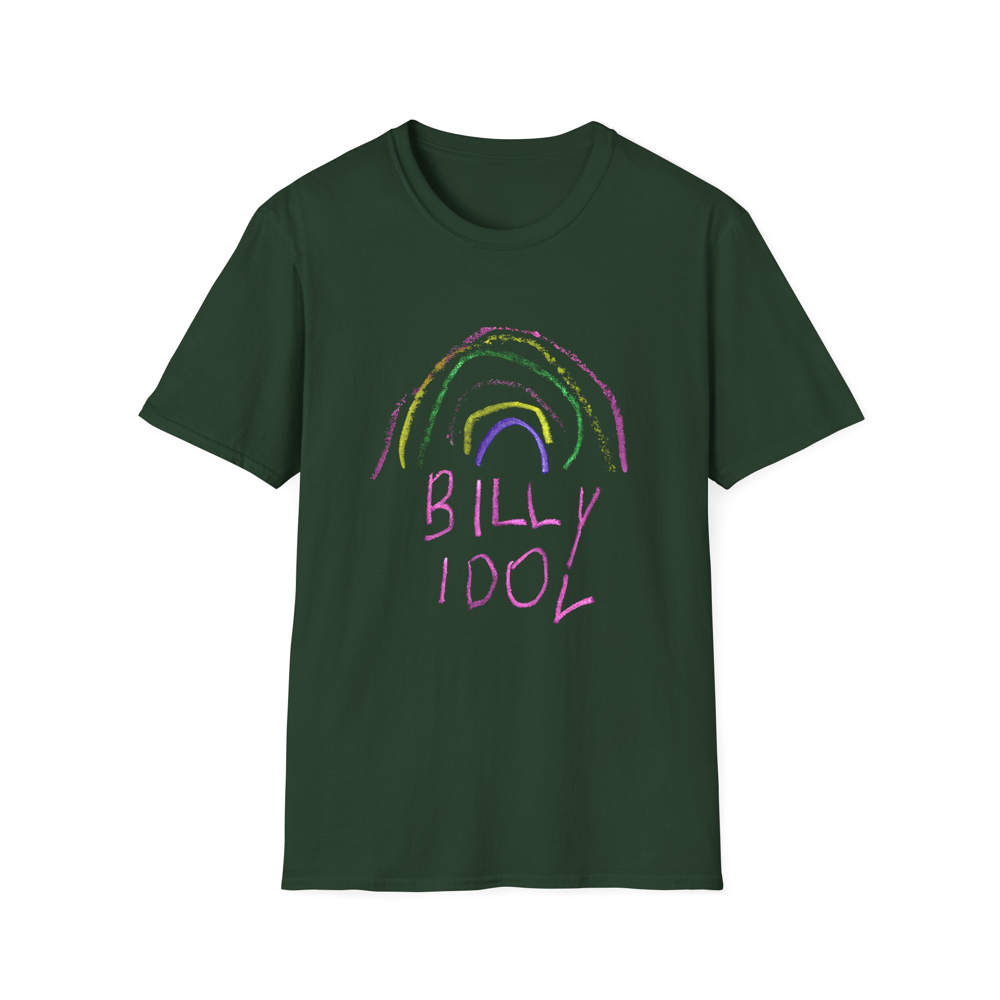 Billy Idol Rainbow Unisex Softstyle T-Shirt