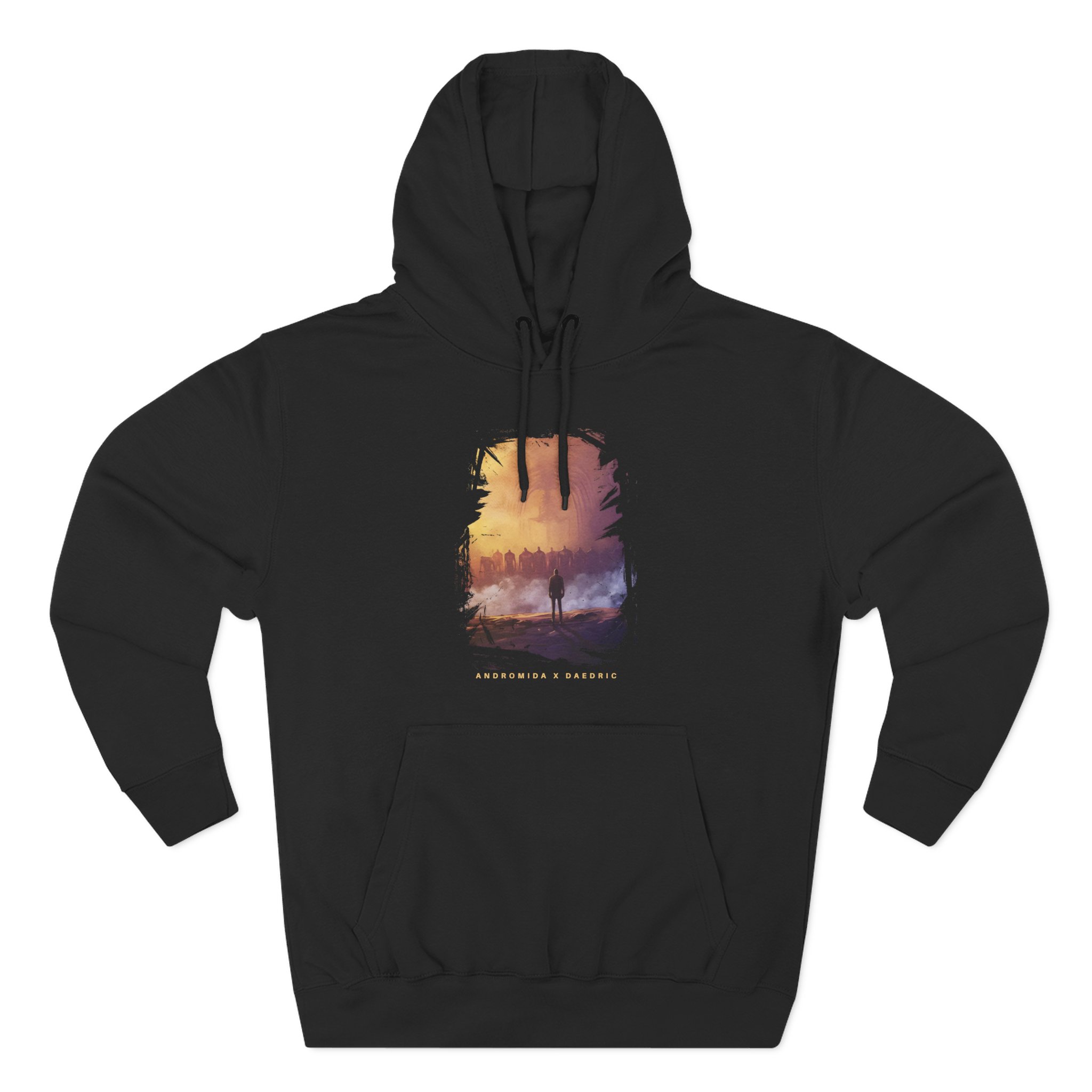 Daedric x Andromida Three-Panel Fleece Hoodie