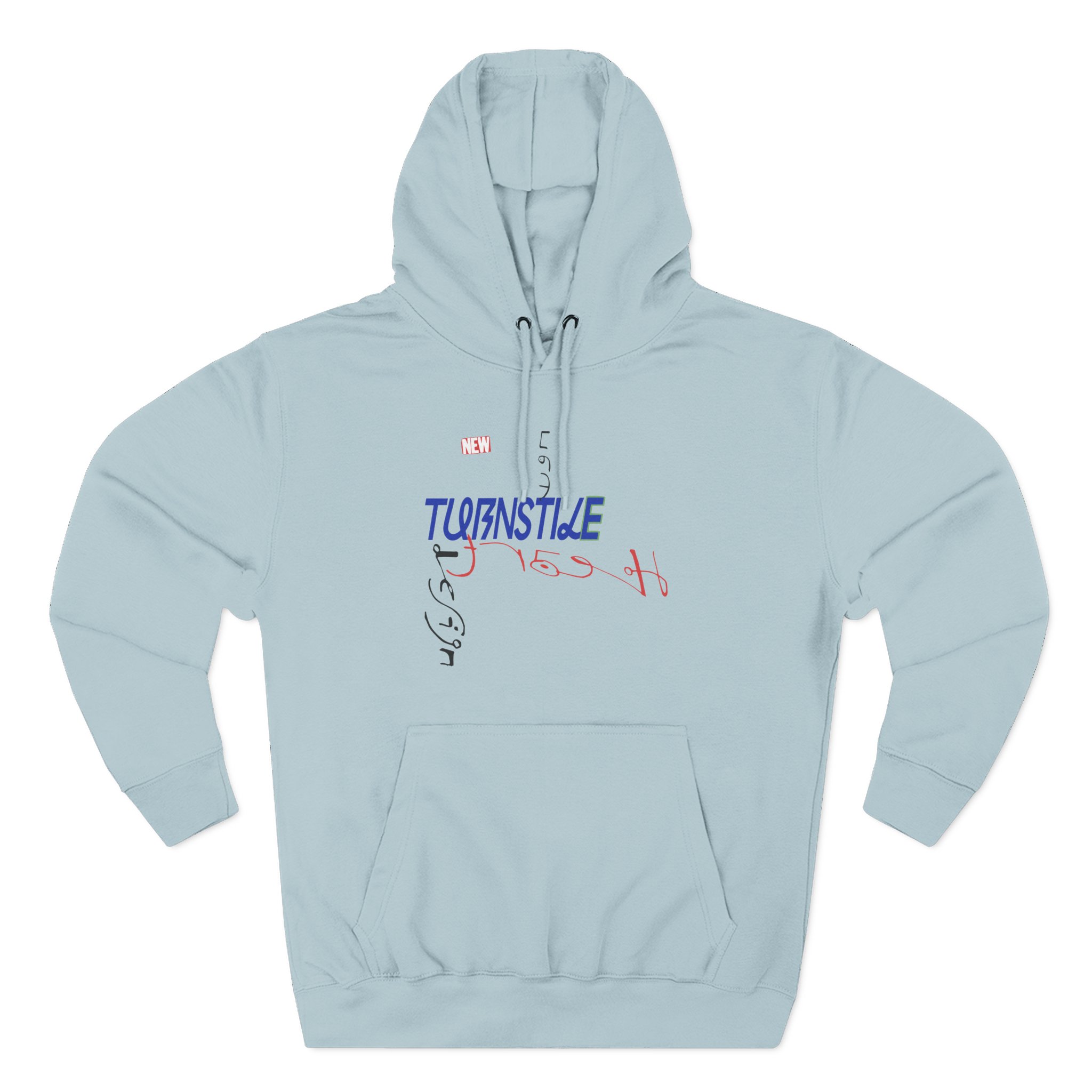 Turnstile New Heart Design Three-Panel Fleece Hoodie