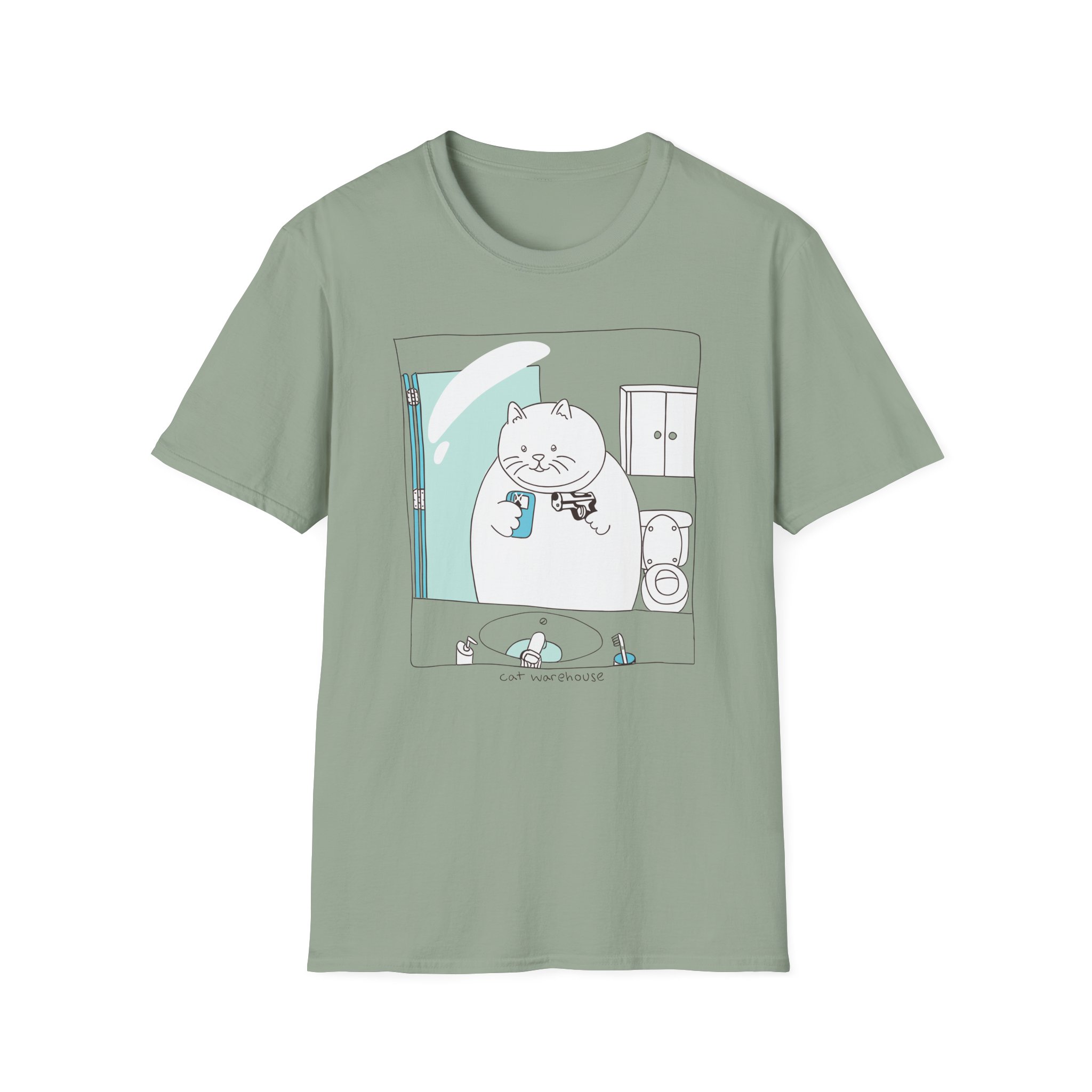 William Osman cat warehouse Unisex Softstyle T-Shirt