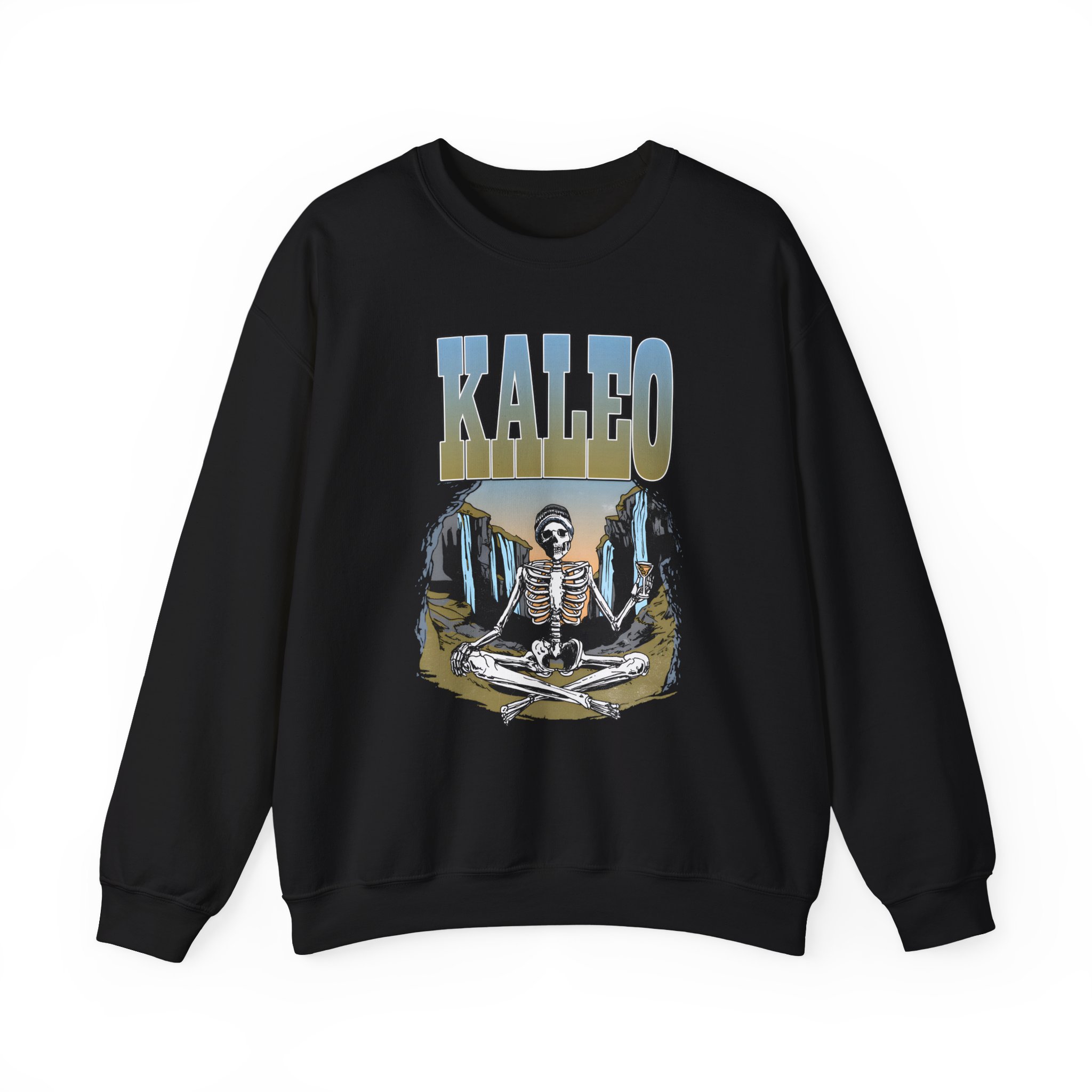 Kaleo Meditating Skeleton Unisex Heavy Blendâ„¢ Crewneck Sweatshirt