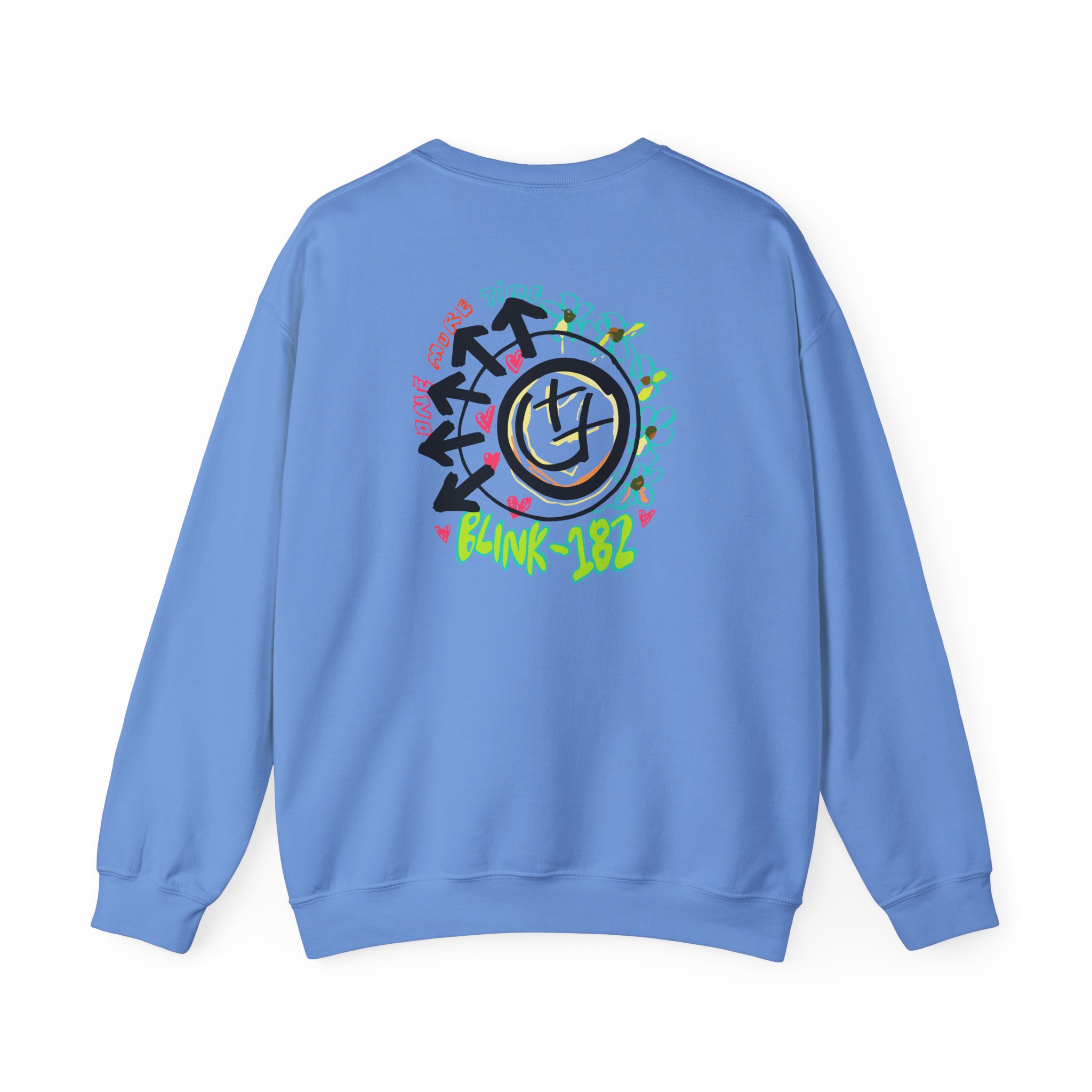 Blink 182 One More Time Smiley Sketch Unisex Heavy Blendâ„¢ Crewneck Sweatshirt