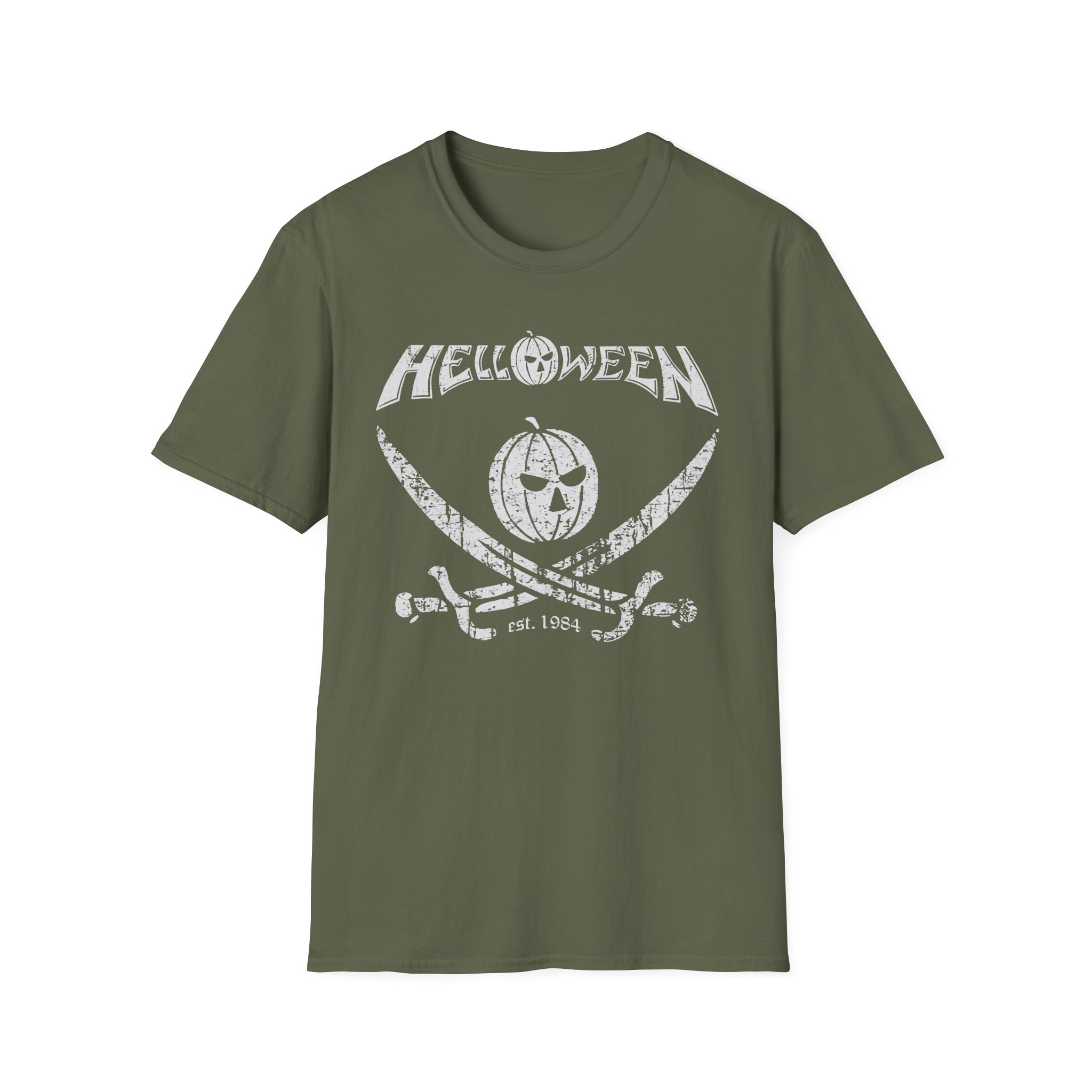 Helloween Pirate Pumpkin Unisex Softstyle T-Shirt