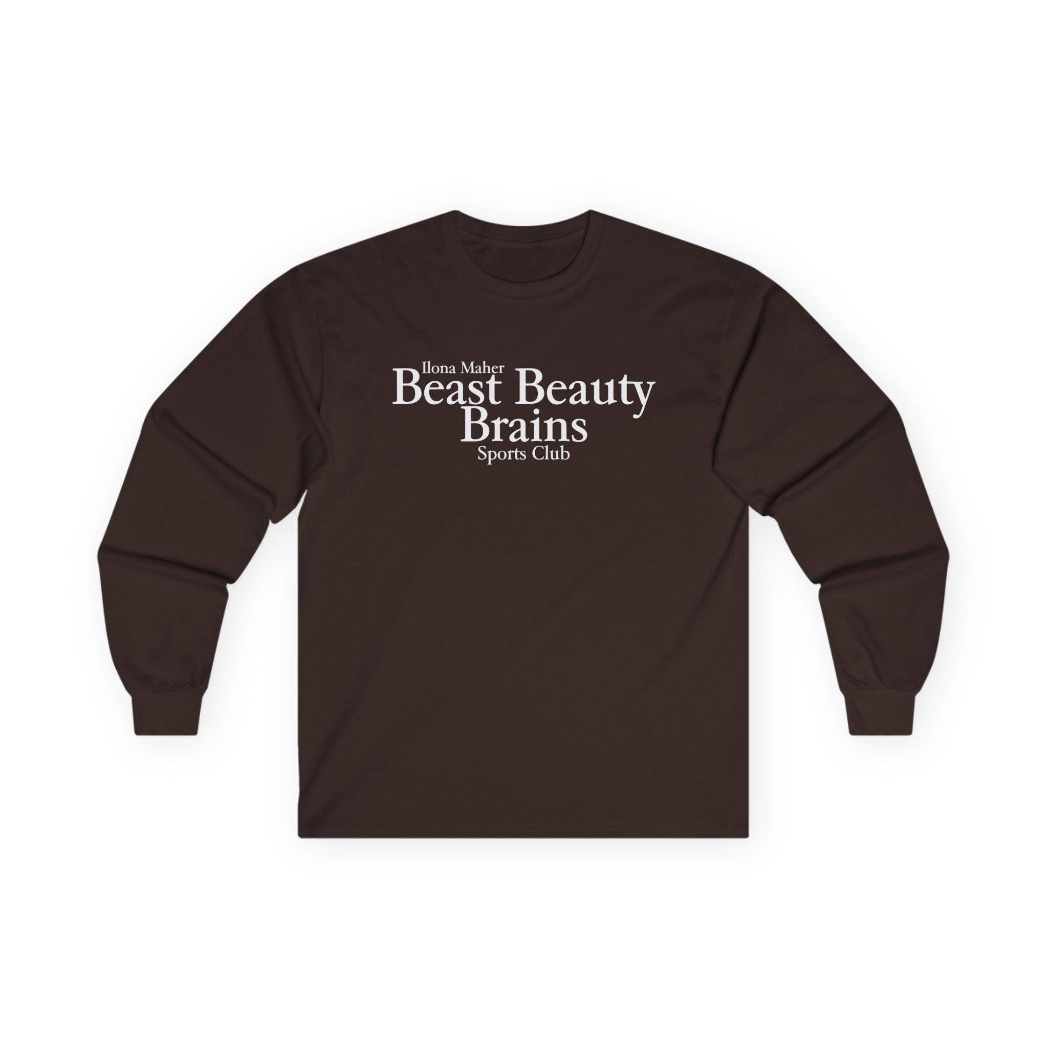 Ilona Maher Beast Beauty Brains Sports Club Unisex Ultra Cotton Long Sleeve Tee