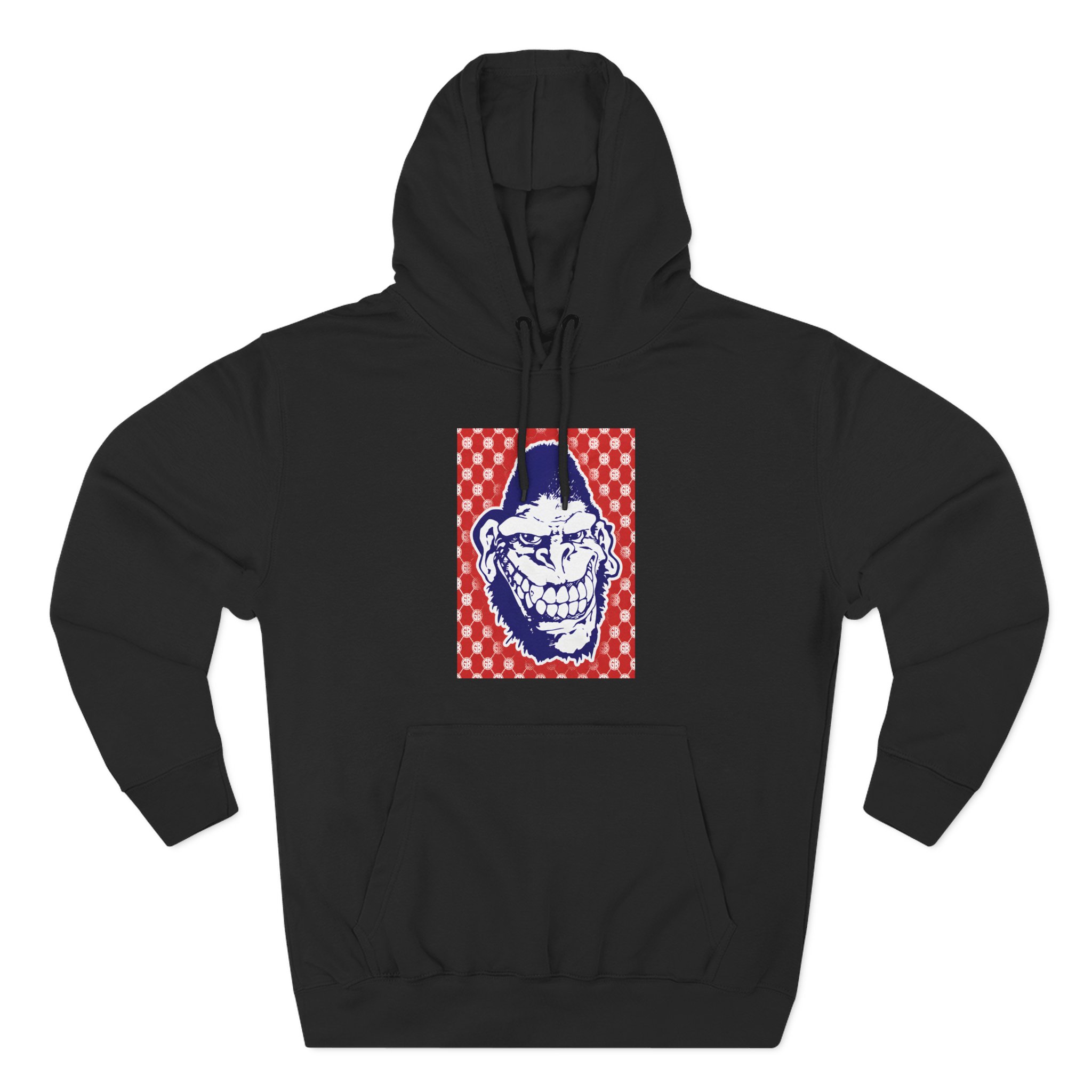 Gorilla Biscuits Gb Pattern Three-Panel Fleece Hoodie