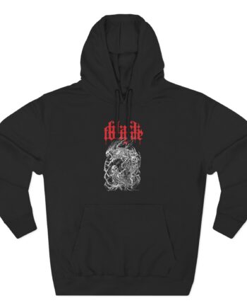 Black Tongue Spectre Of Death Three-Panel Fleece Hoodie
