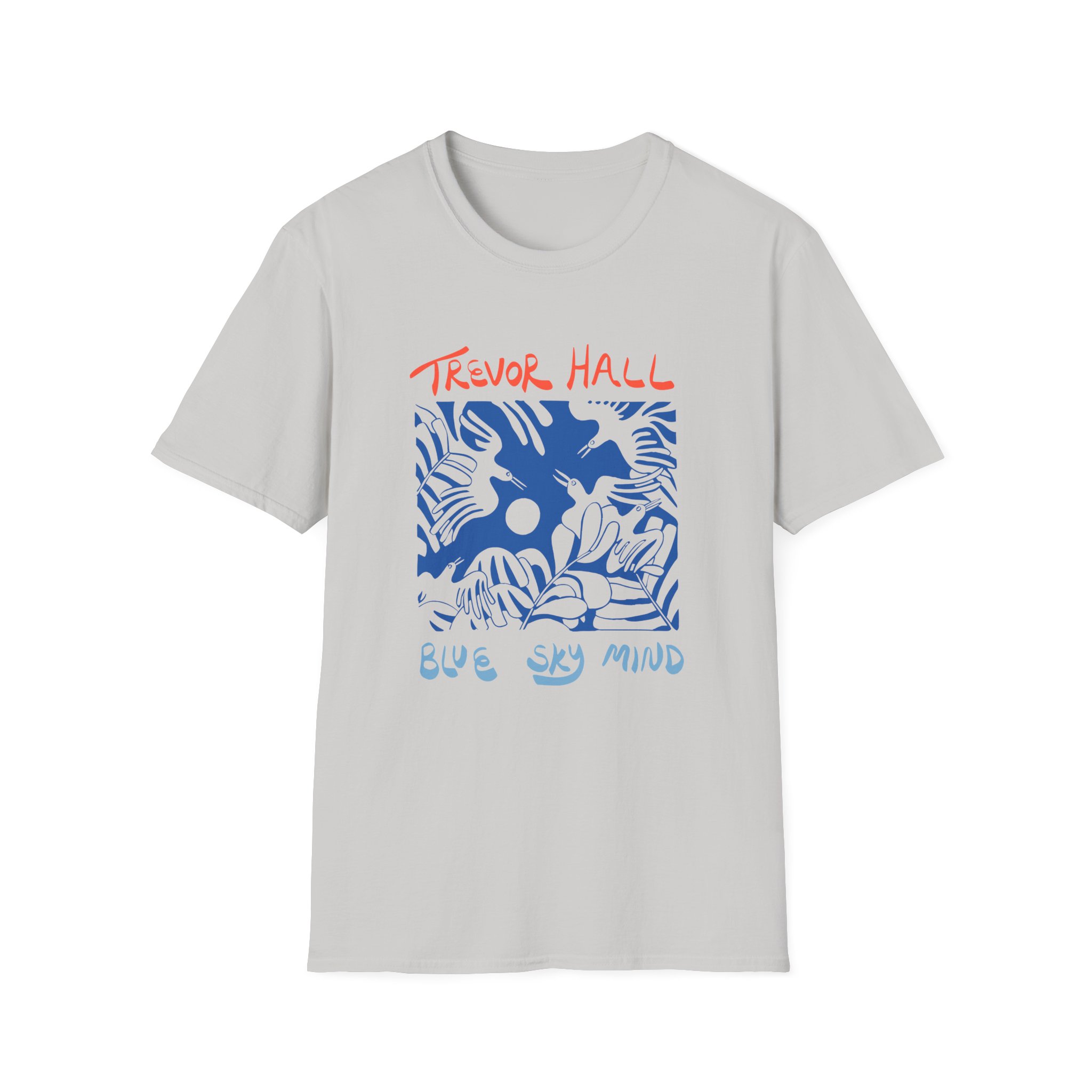 Trevor Hall Blue Sky Mind Birds Unisex Softstyle T-Shirt