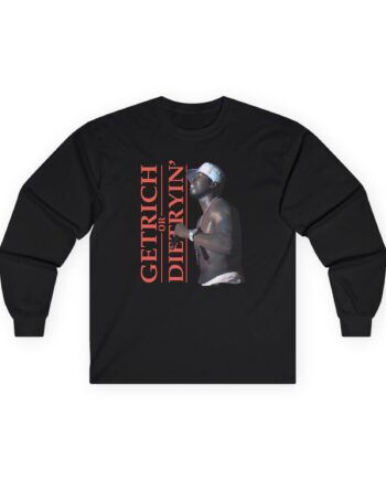 50 Cent Get Rich Logo Unisex Ultra Cotton Long Sleeve Tee