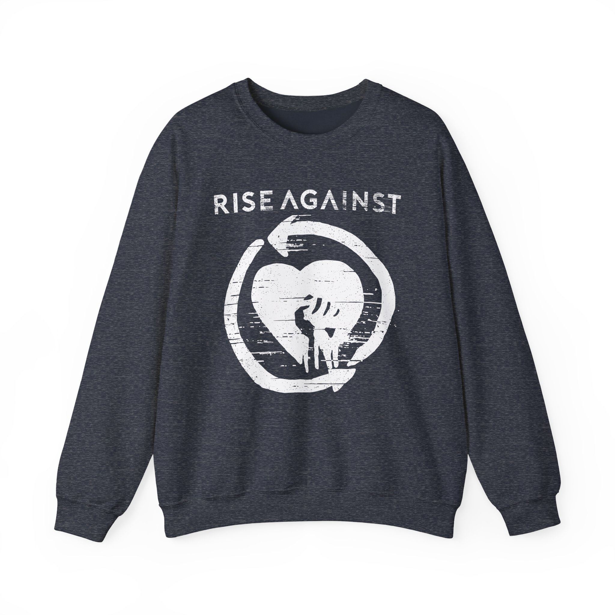 Rise Against Heartfist Babygrow Unisex Heavy Blendâ„¢ Crewneck Sweatshirt
