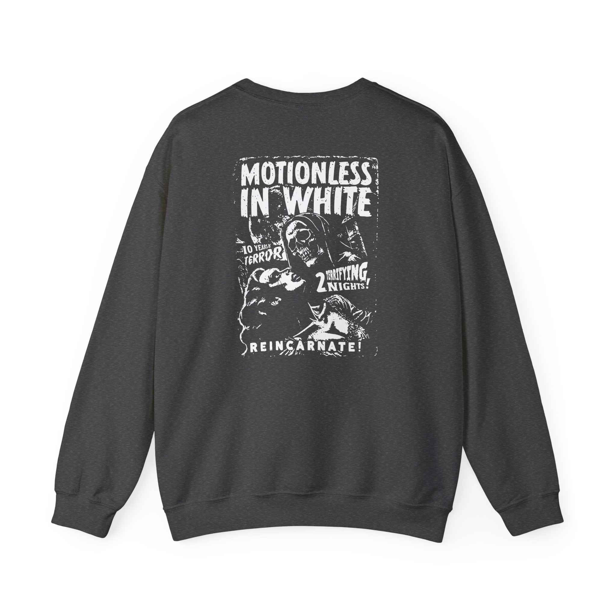 Motionless in White 10 Years of Terror Unisex Heavy Blendâ„¢ Crewneck Sweatshirt