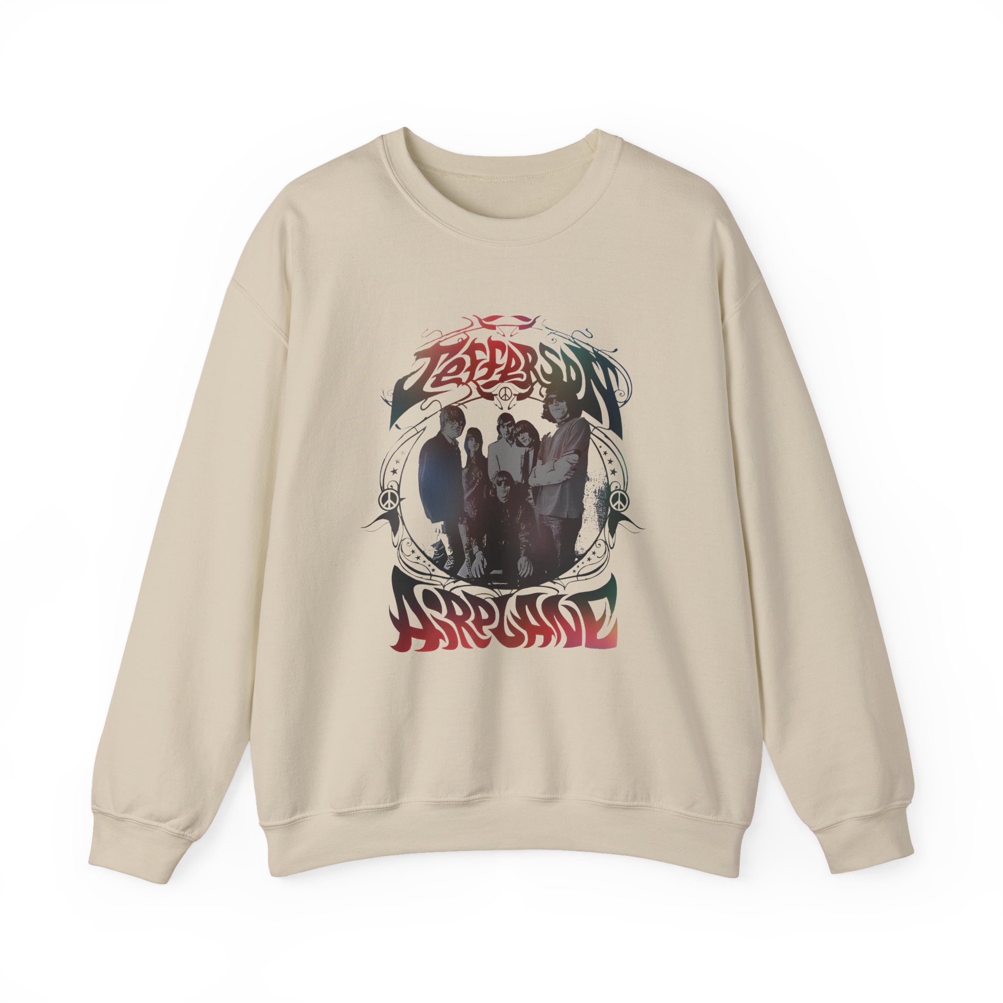 Jefferson Airplane Rainbow Band Photo Unisex Heavy Blendâ„¢ Crewneck Sweatshirt
