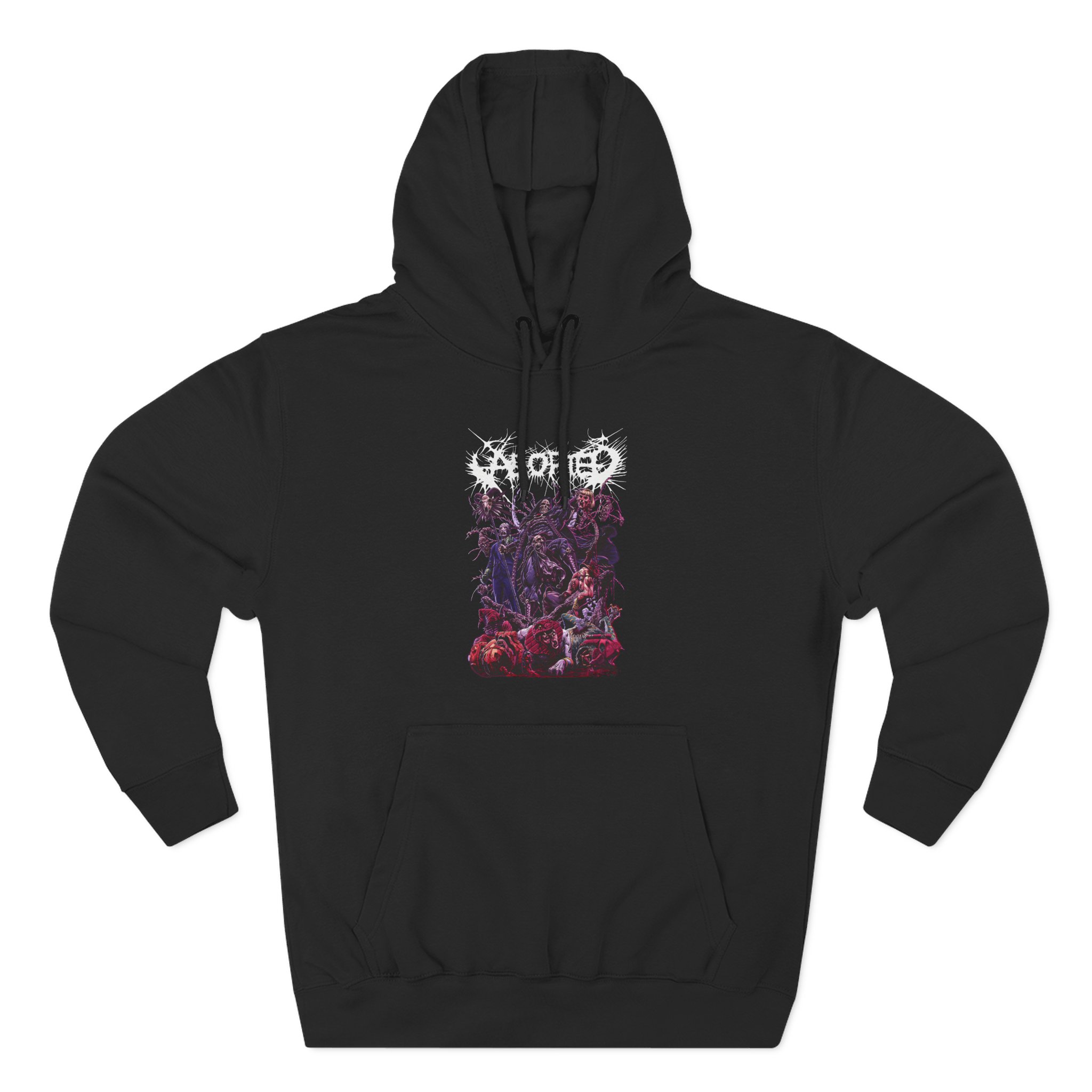 Aborted Masters Three-Panel Fleece Hoodie