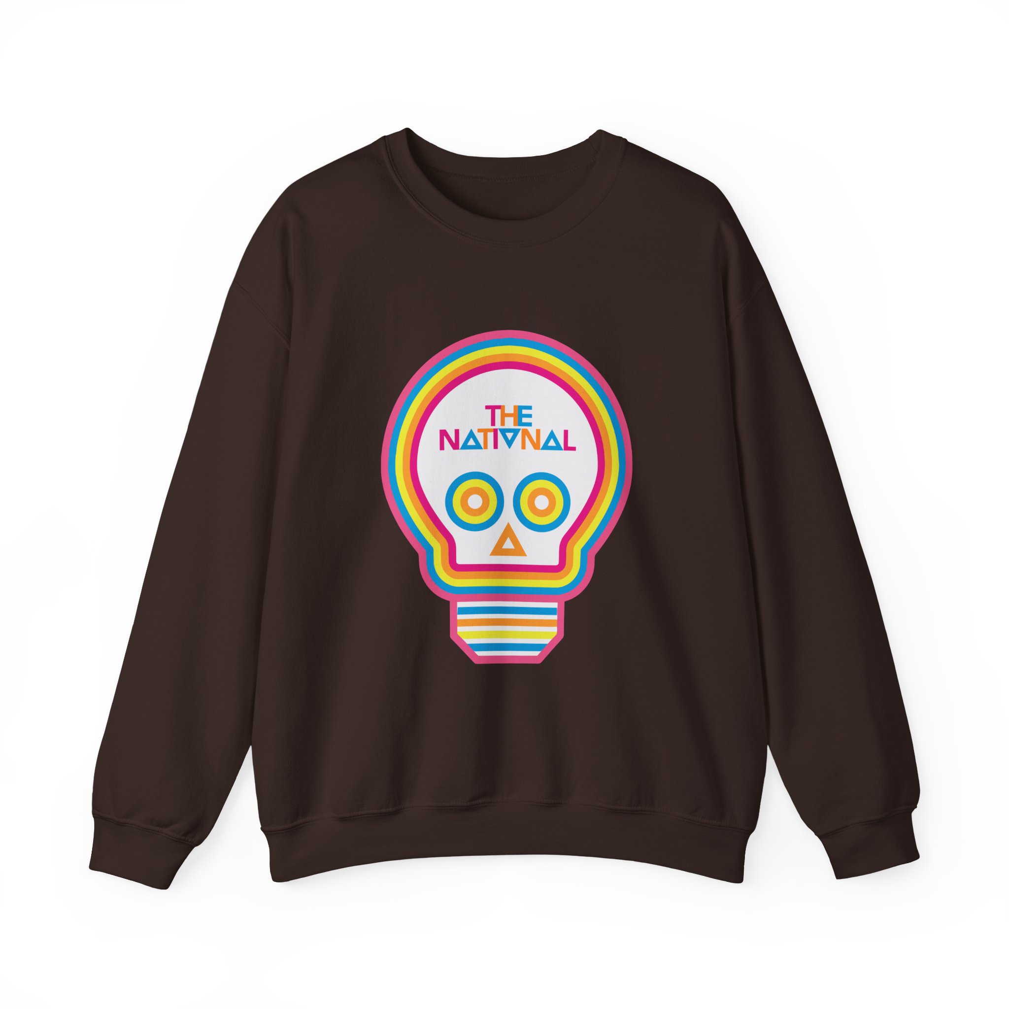 The National Lightbulb Skull Unisex Heavy Blend Crewneck Sweatshirt