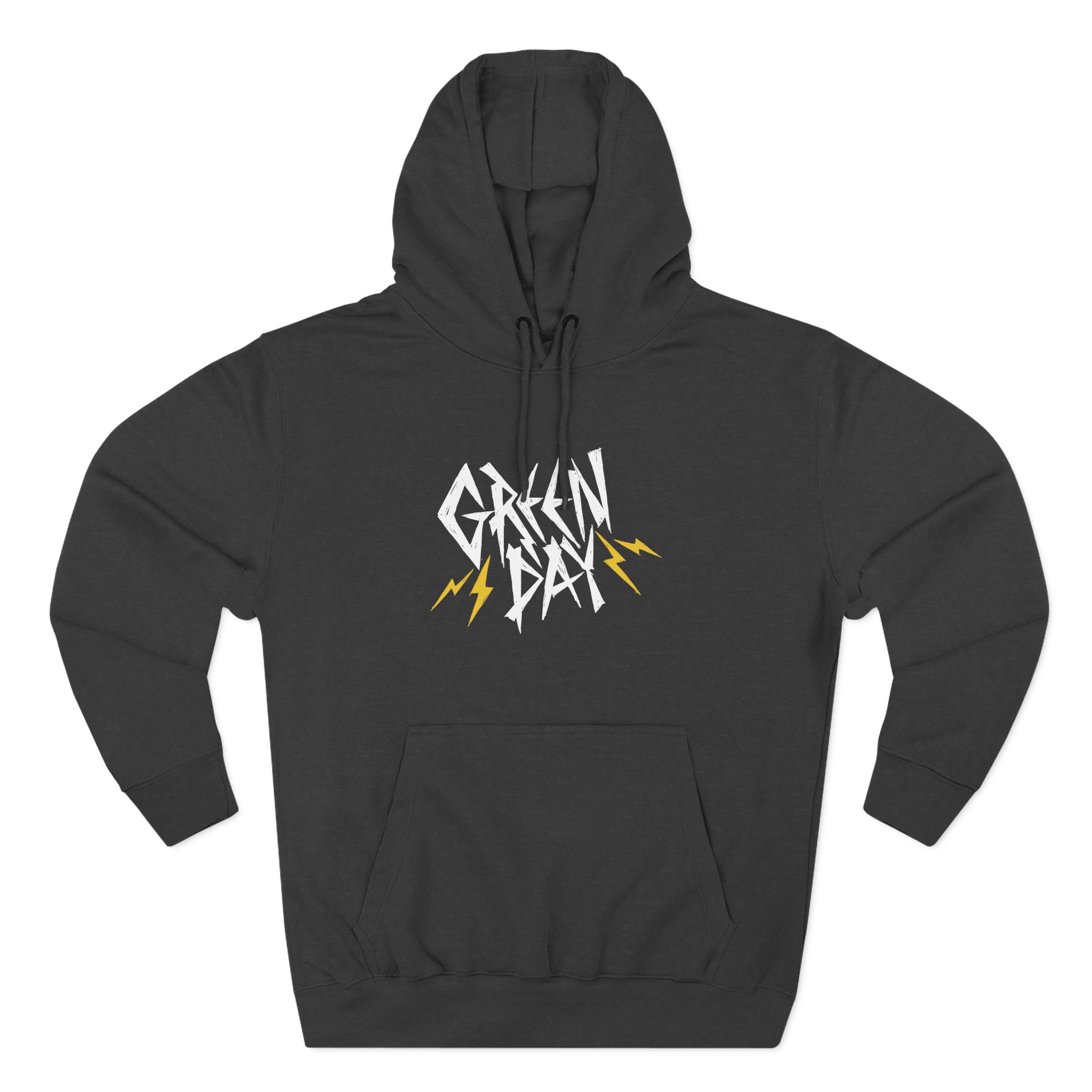Green Day Bolt Logo Three-Panel Fleece Hoodie