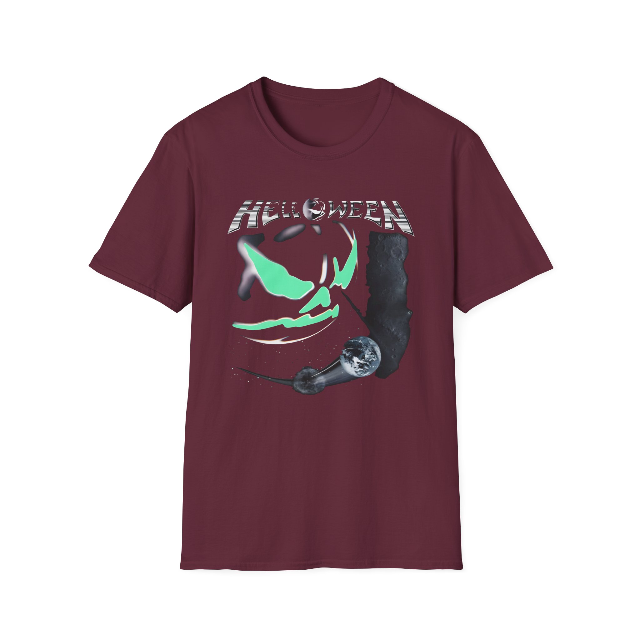 Helloween the Dark Ride Glow in the Dark Unisex Softstyle T-Shirt