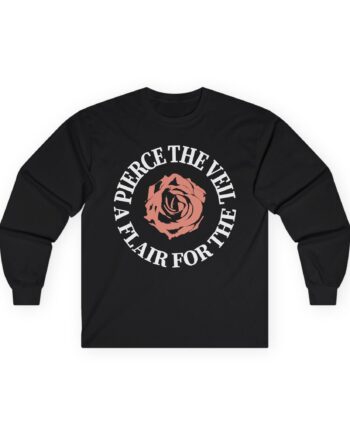 Pierce the Veil a Flair for the Dramatic Rose Unisex Ultra Cotton Long Sleeve Tee