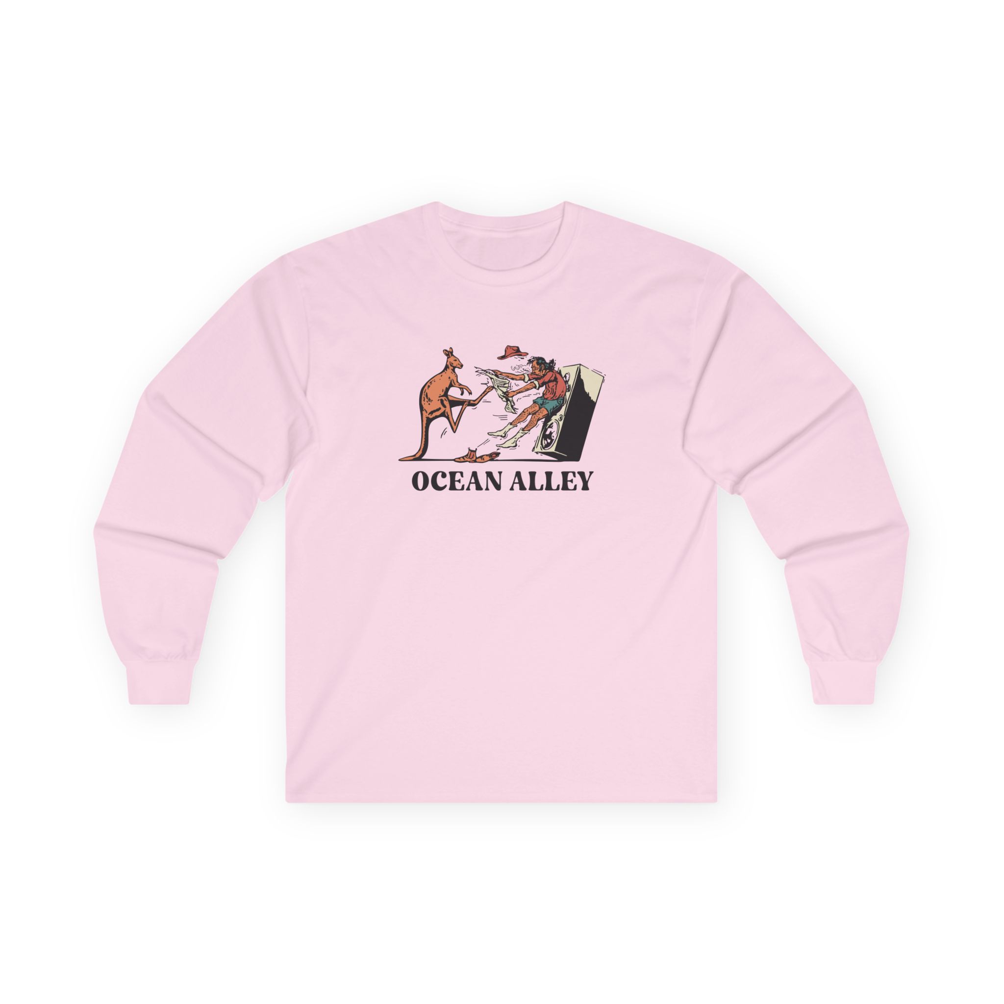 Ocean Alley Kanga Kick Unisex Ultra Cotton Long Sleeve Tee