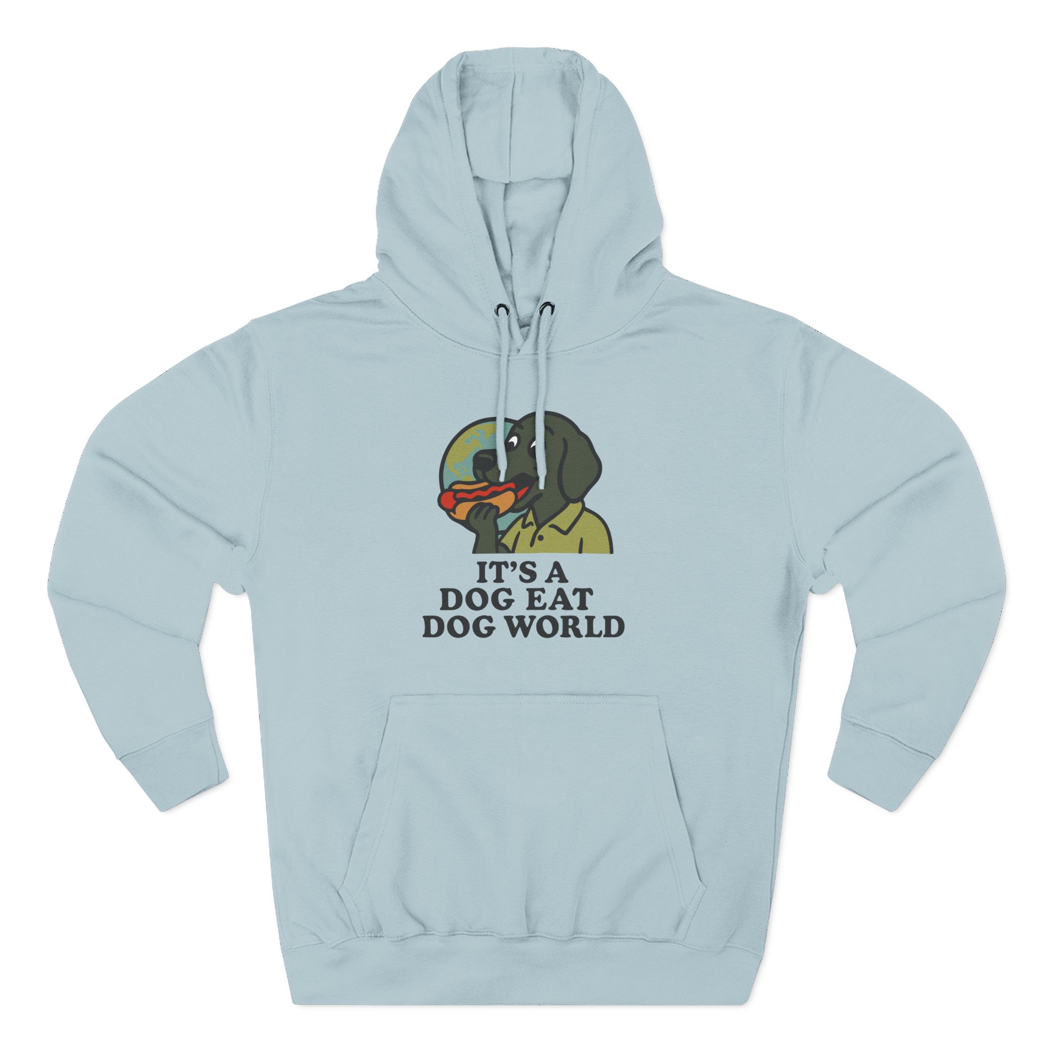 Dog Eat Dog World Three-Panel Fleece Hoodie