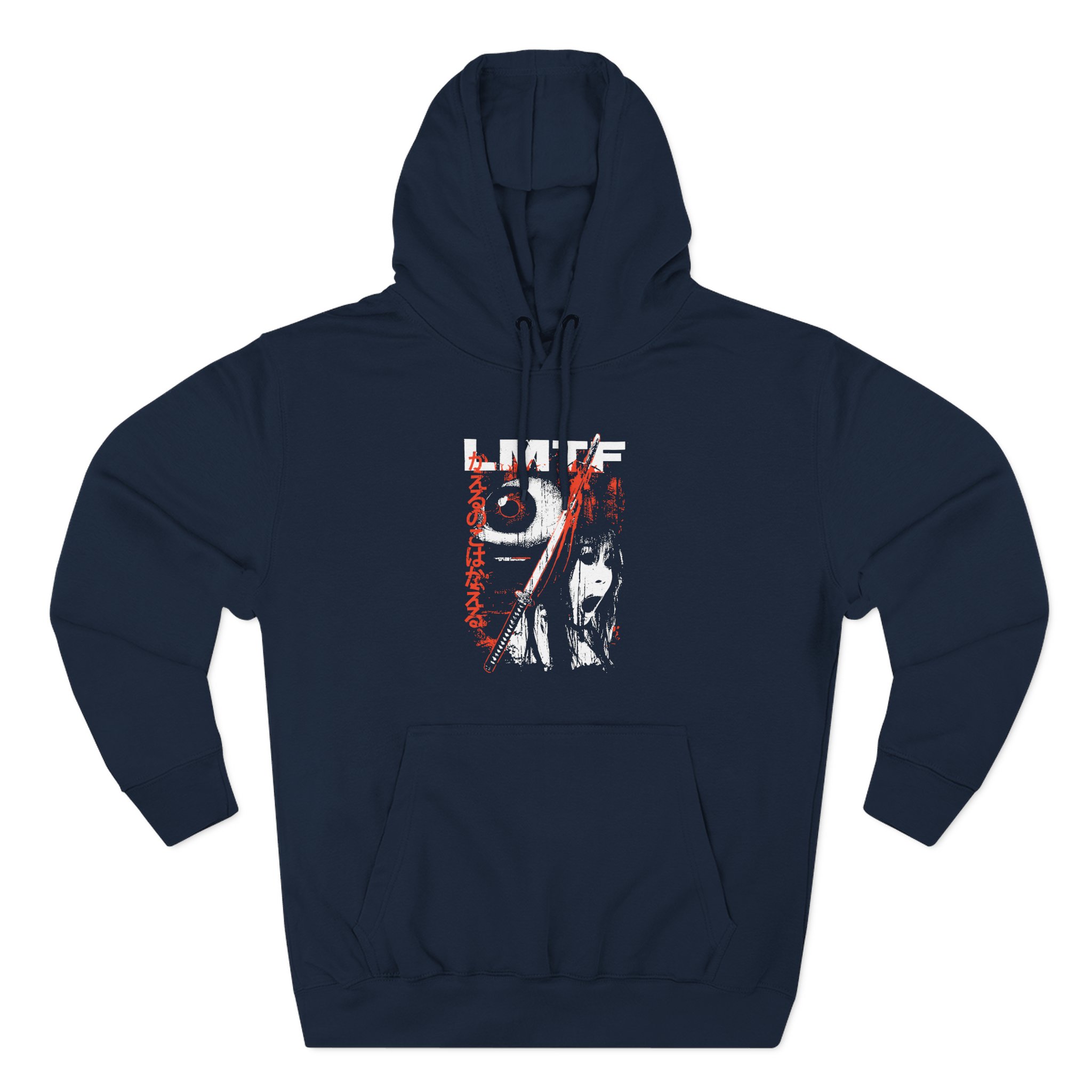 Like Moths to Flames Moths Three-Panel Fleece Hoodie