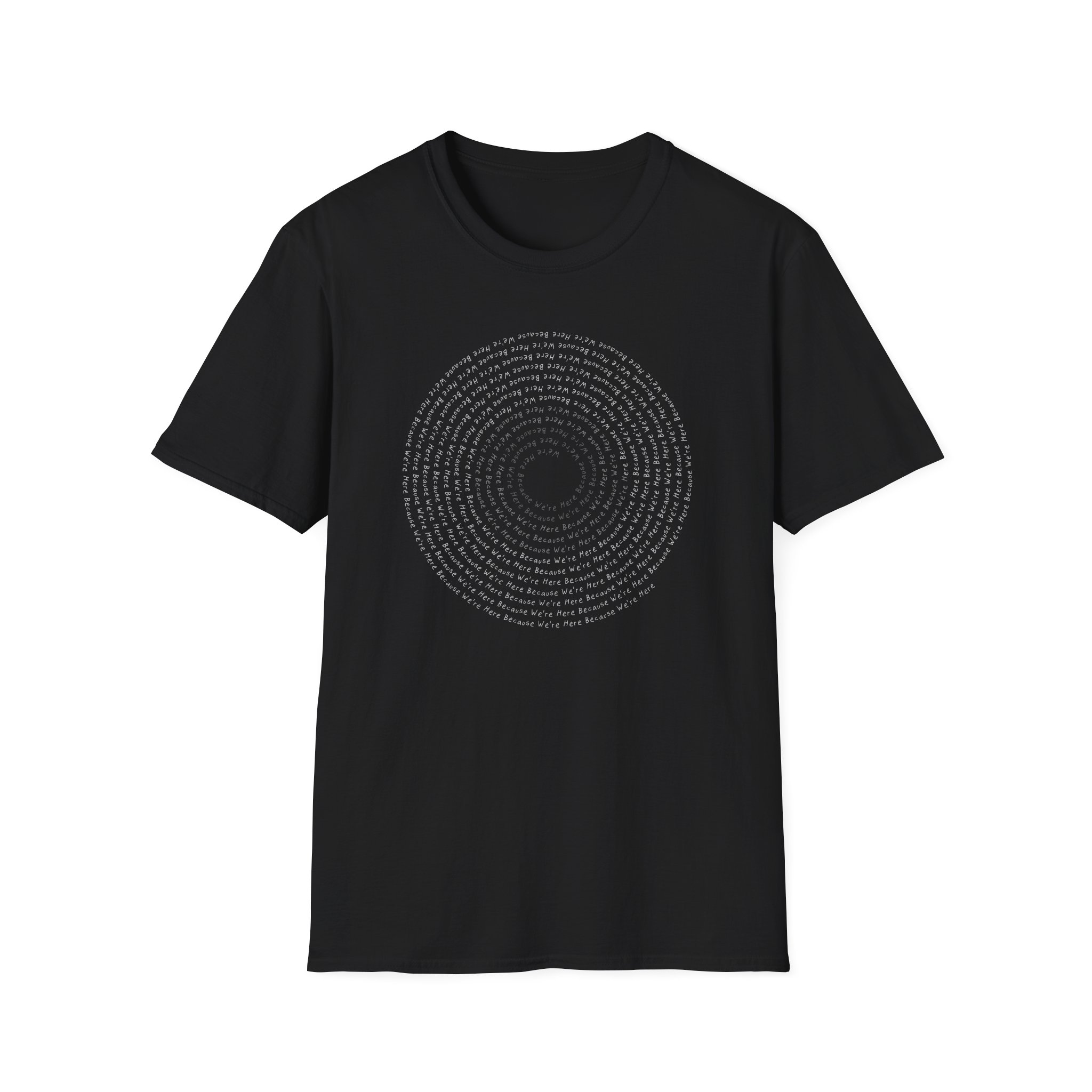 Drawfee We're Here Spiral Unisex Softstyle T-Shirt