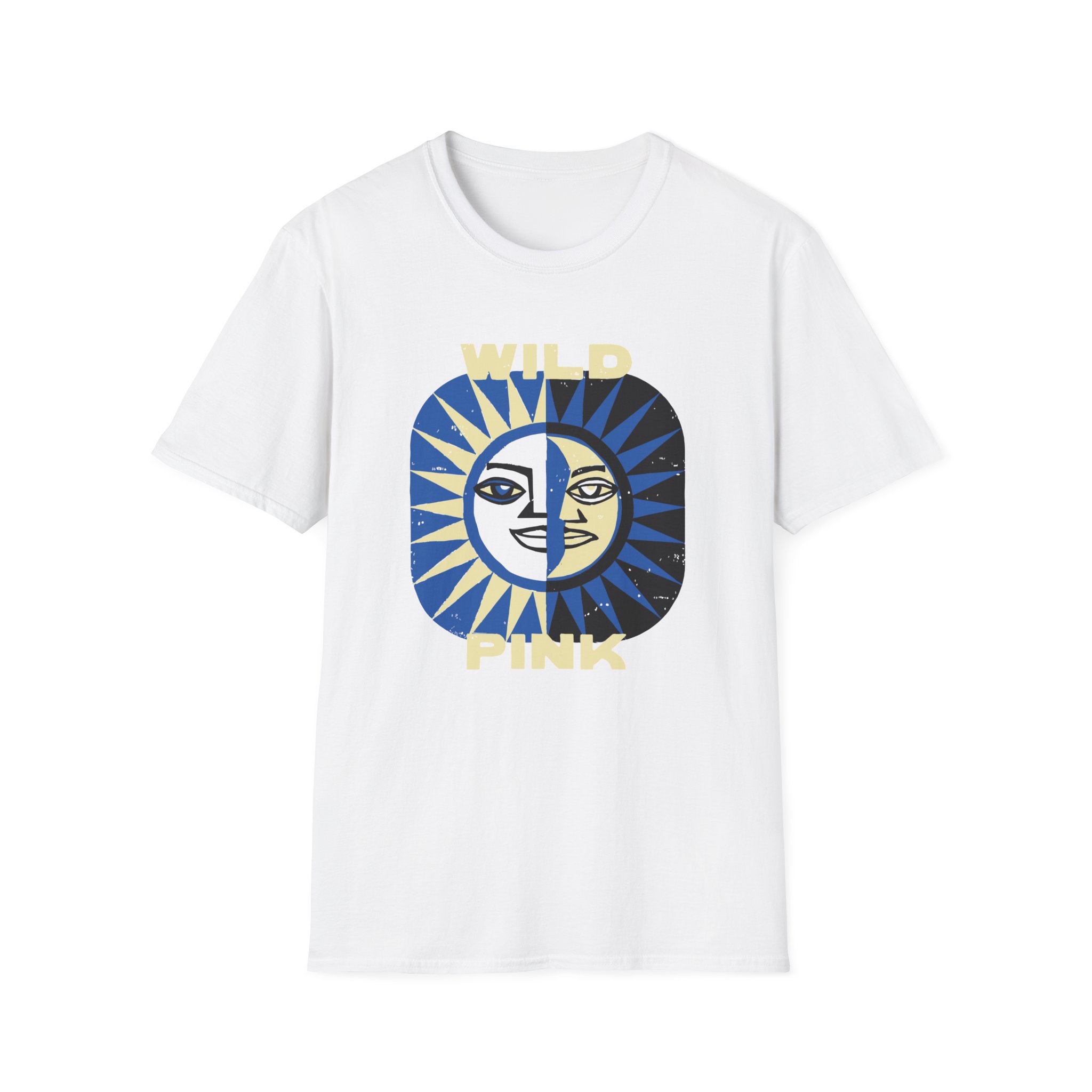 Wild Pink Sun Moon Unisex Softstyle T-Shirt