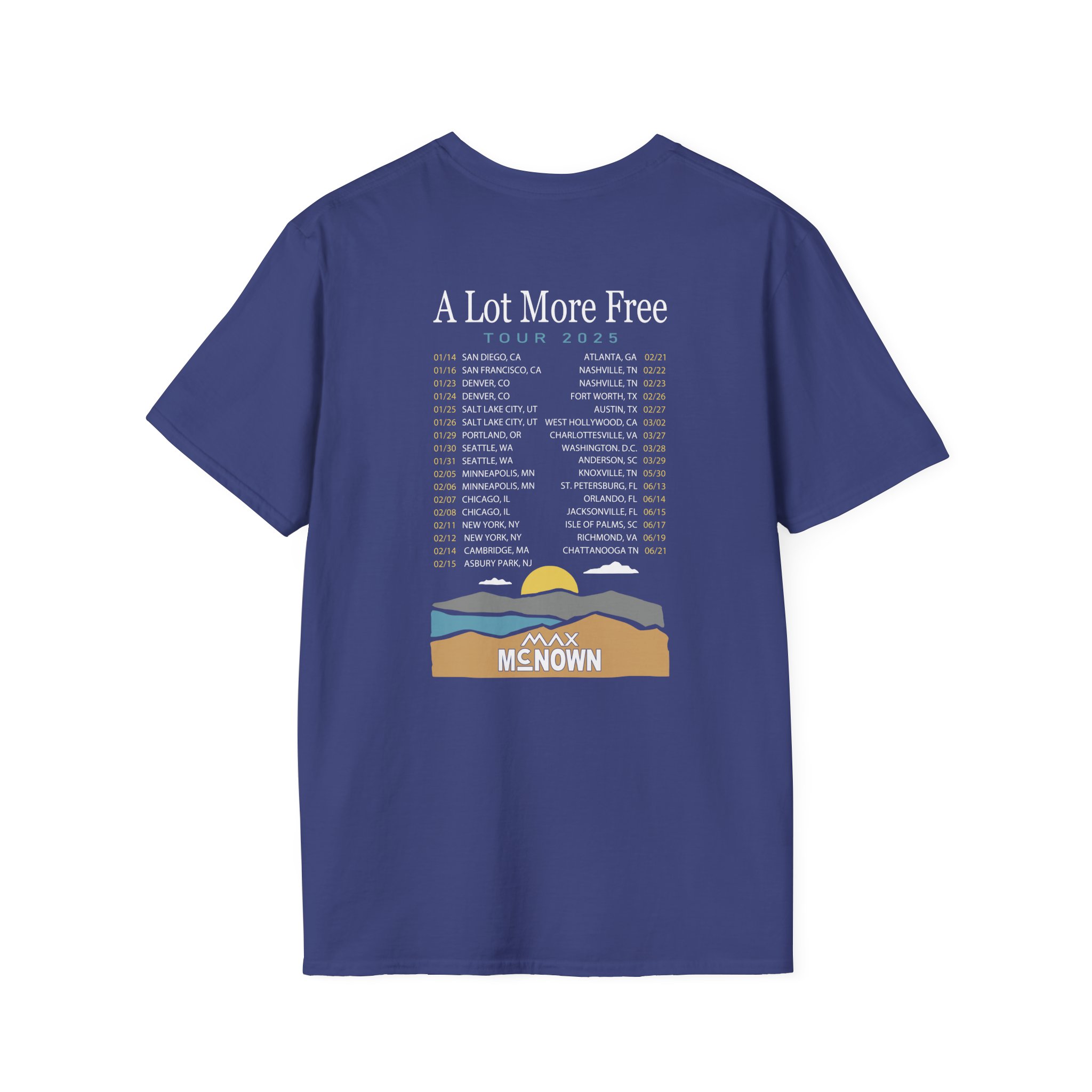 Max Mcnown US Tour Unisex Softstyle T-Shirt