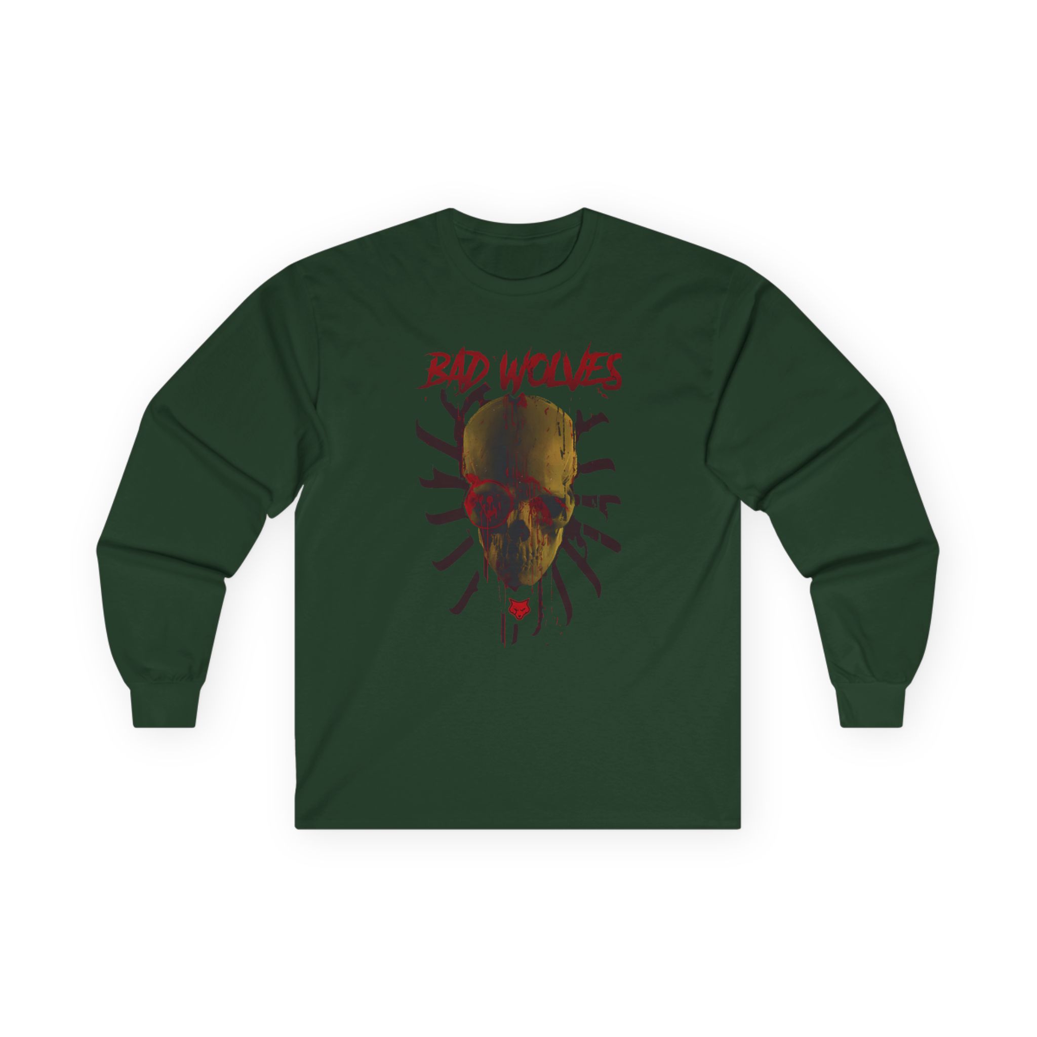 Bad Wolves Bloody Skull Unisex Ultra Cotton Long Sleeve Tee
