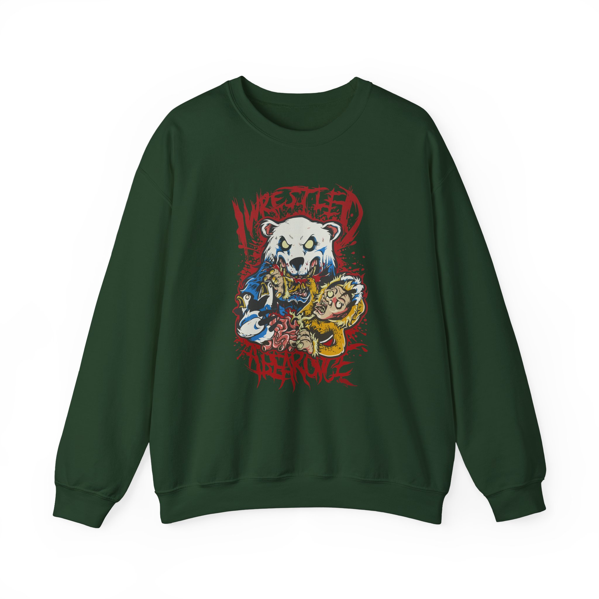 Iwrestledabearonce Unisex Heavy Blendâ„¢ Crewneck Sweatshirt