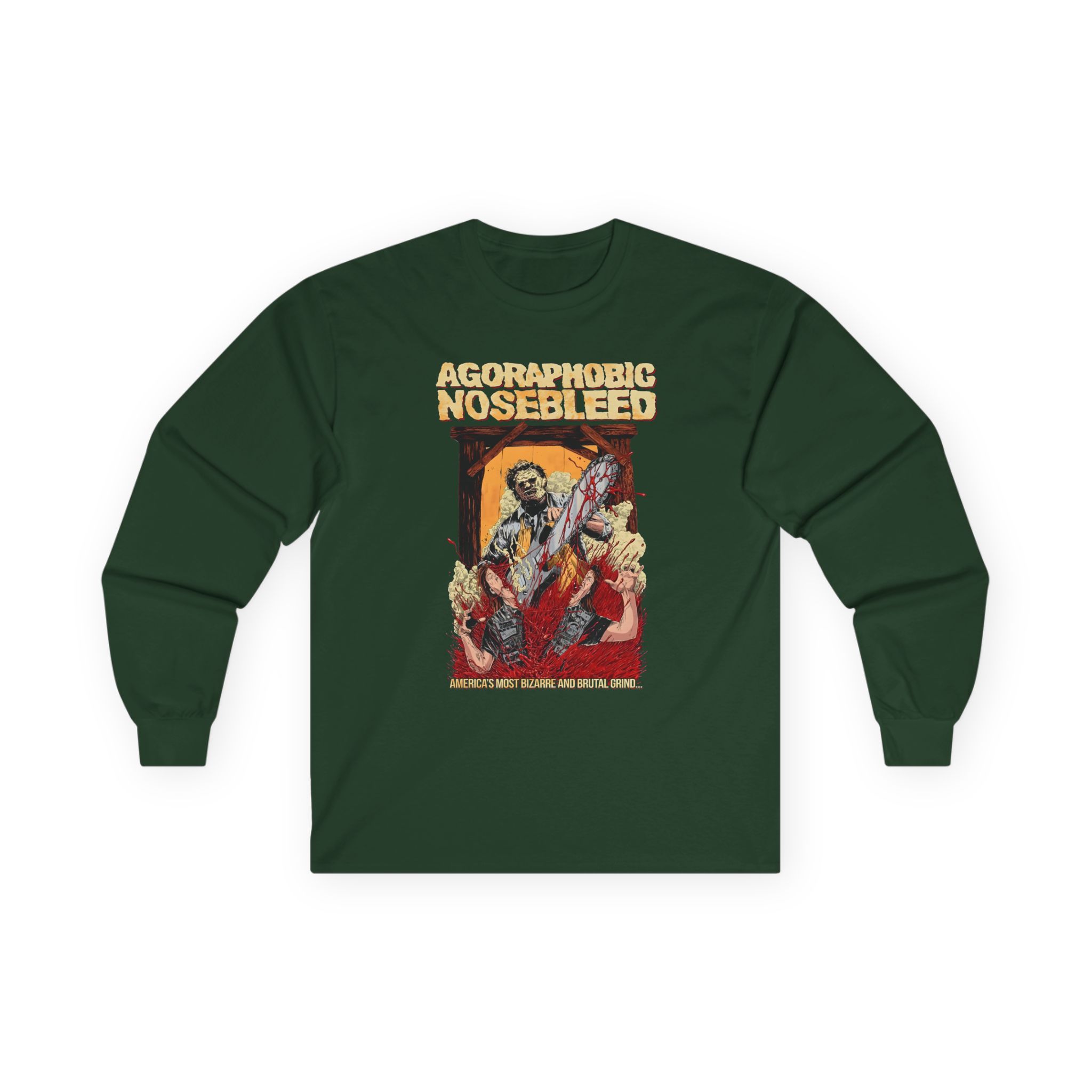 Agoraphobic Nosebleed Leatherface Unisex Ultra Cotton Long Sleeve Tee