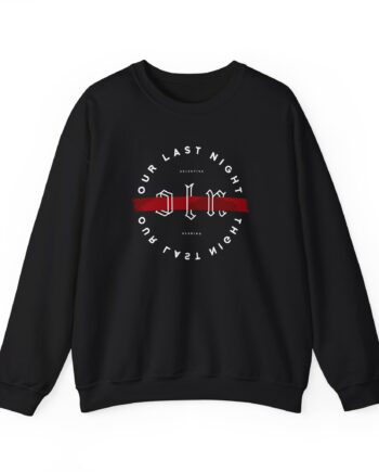 Our Last Night Strikethrough Unisex Heavy Blend™ Crewneck Sweatshirt